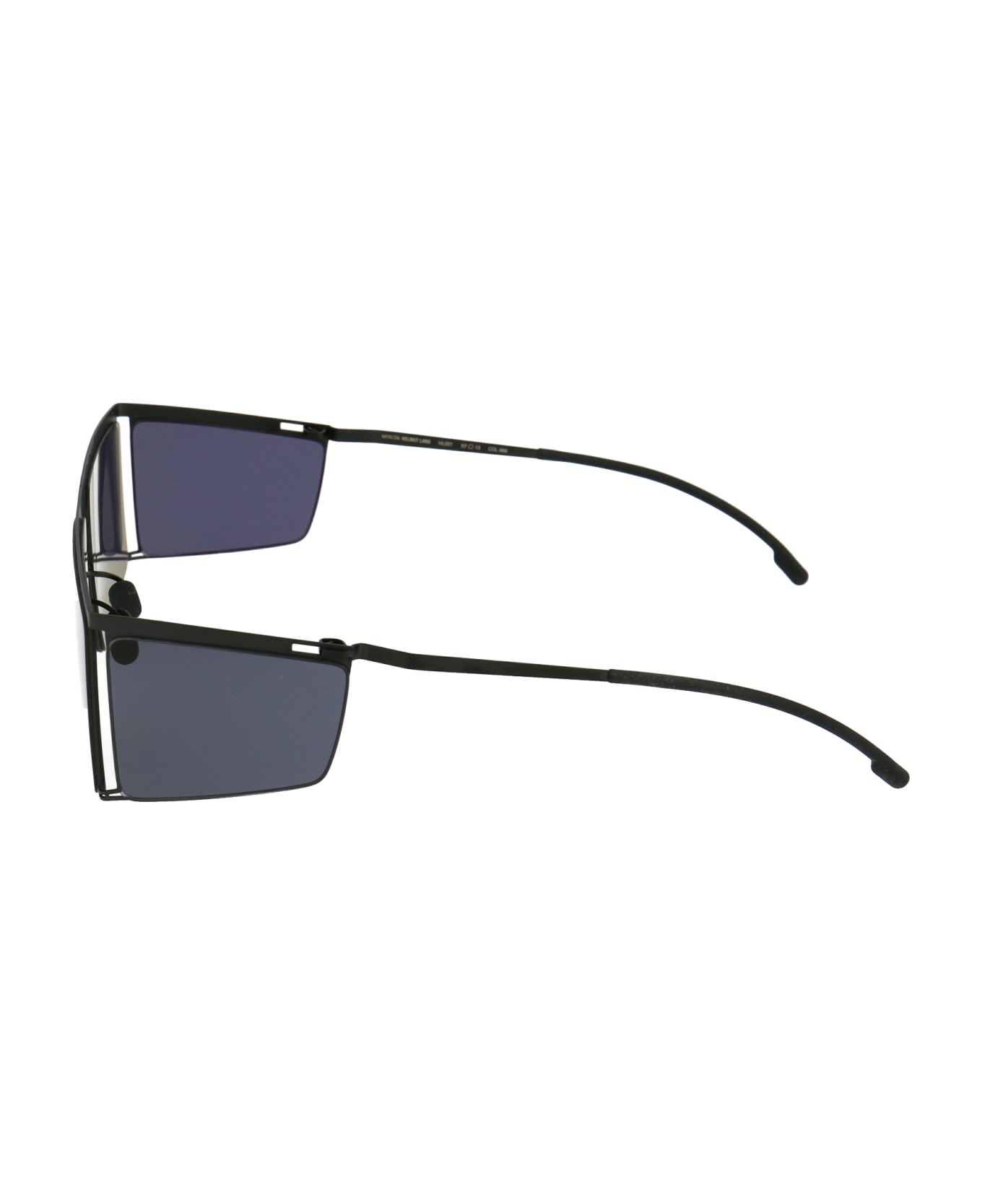 Mykita Hl001 Sunglasses - 868 Black/Dark Grey Sides Darkgrey Solid