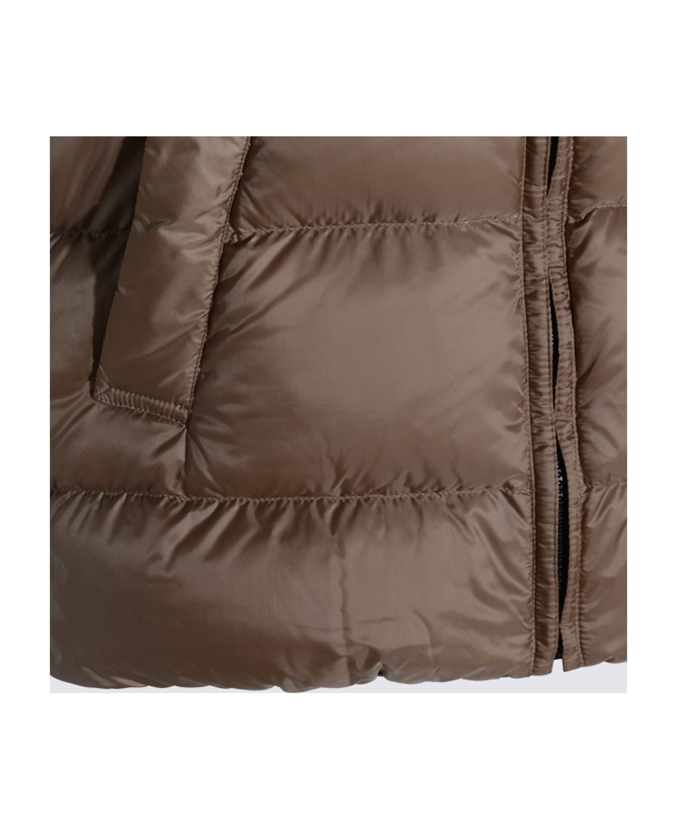 Max Mara The Cube Beige Seivi Down Jacket - HONEY
