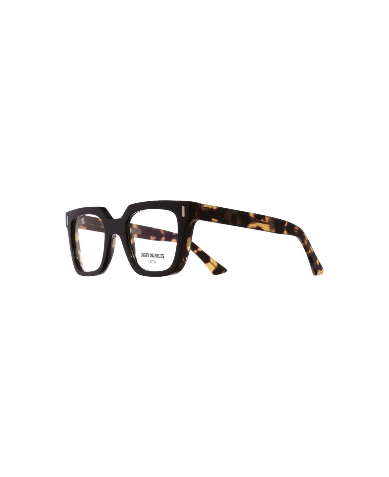 Cutler and Gross 1305-06 Black On Camouflage Acetate Optical Glasses