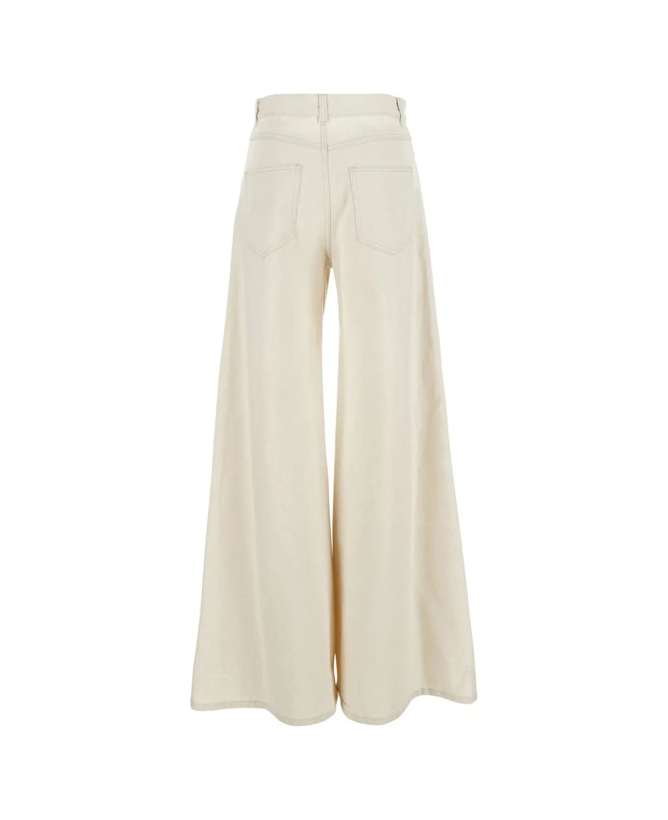 Chloé Cotton Trousers - Iconic milk ボトムス