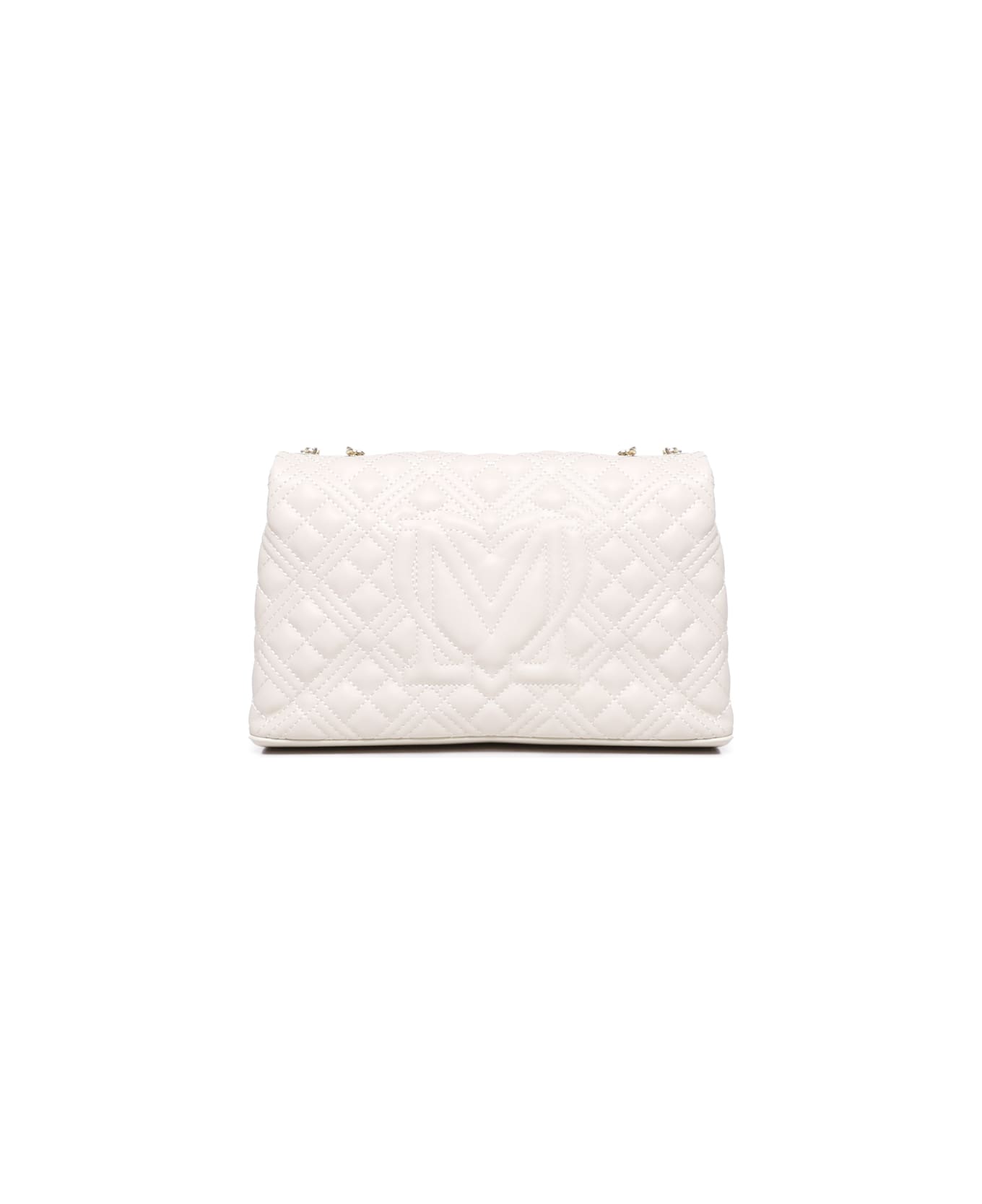 Love Moschino Bag With Shoulder Strap With Logo - Ivory