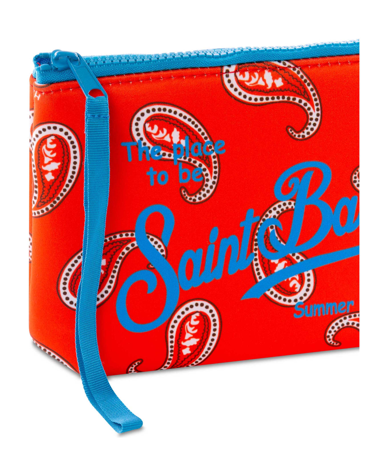MC2 Saint Barth Aline Pochette With Paisley Print - ORANGE