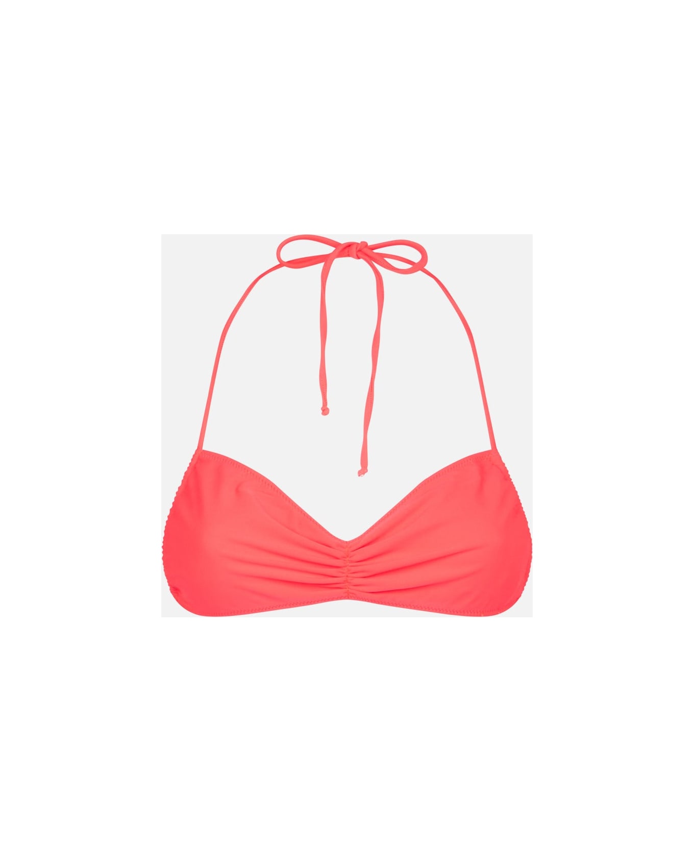 MC2 Saint Barth Woman Fluo Red Bandeau Top Swimsuit - FLUO