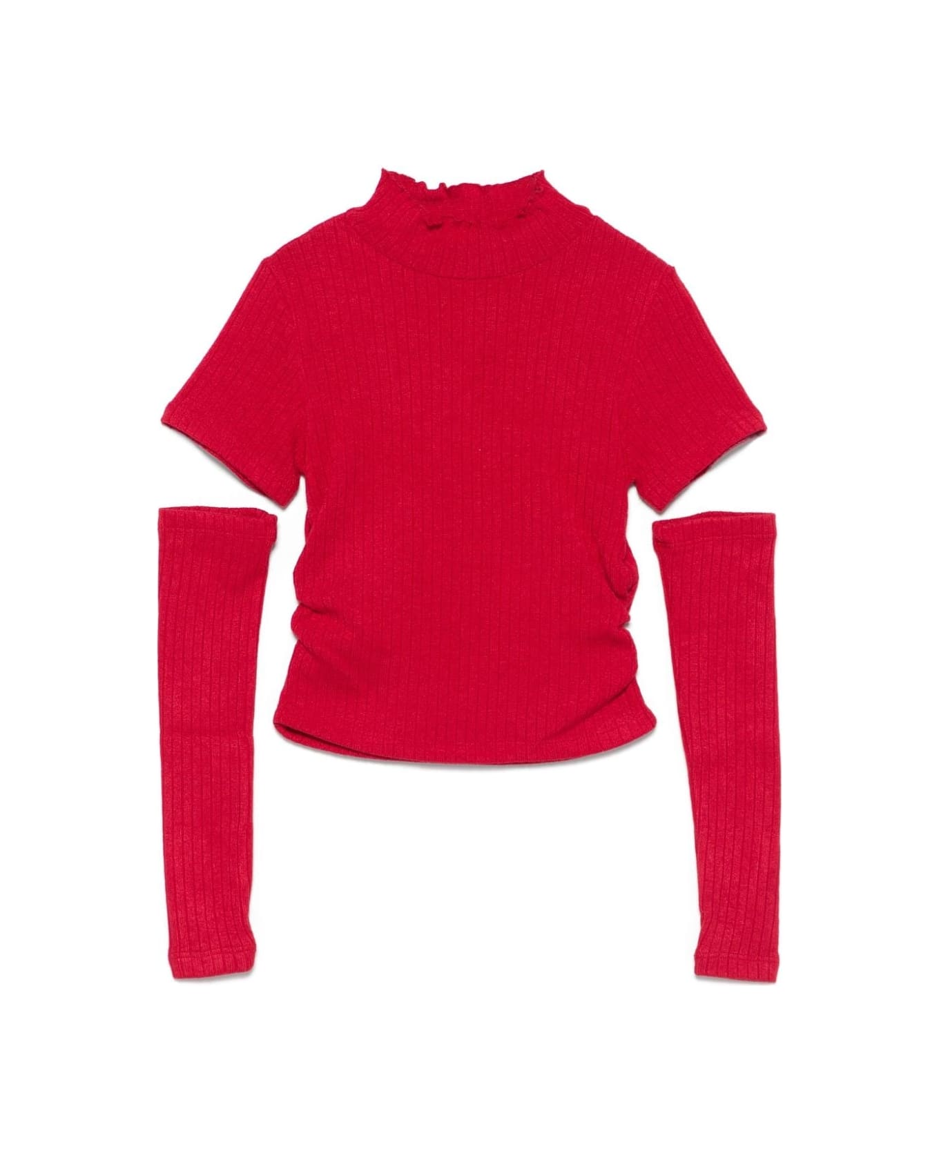 Miss Grant Maglia Con Manicotti - Red