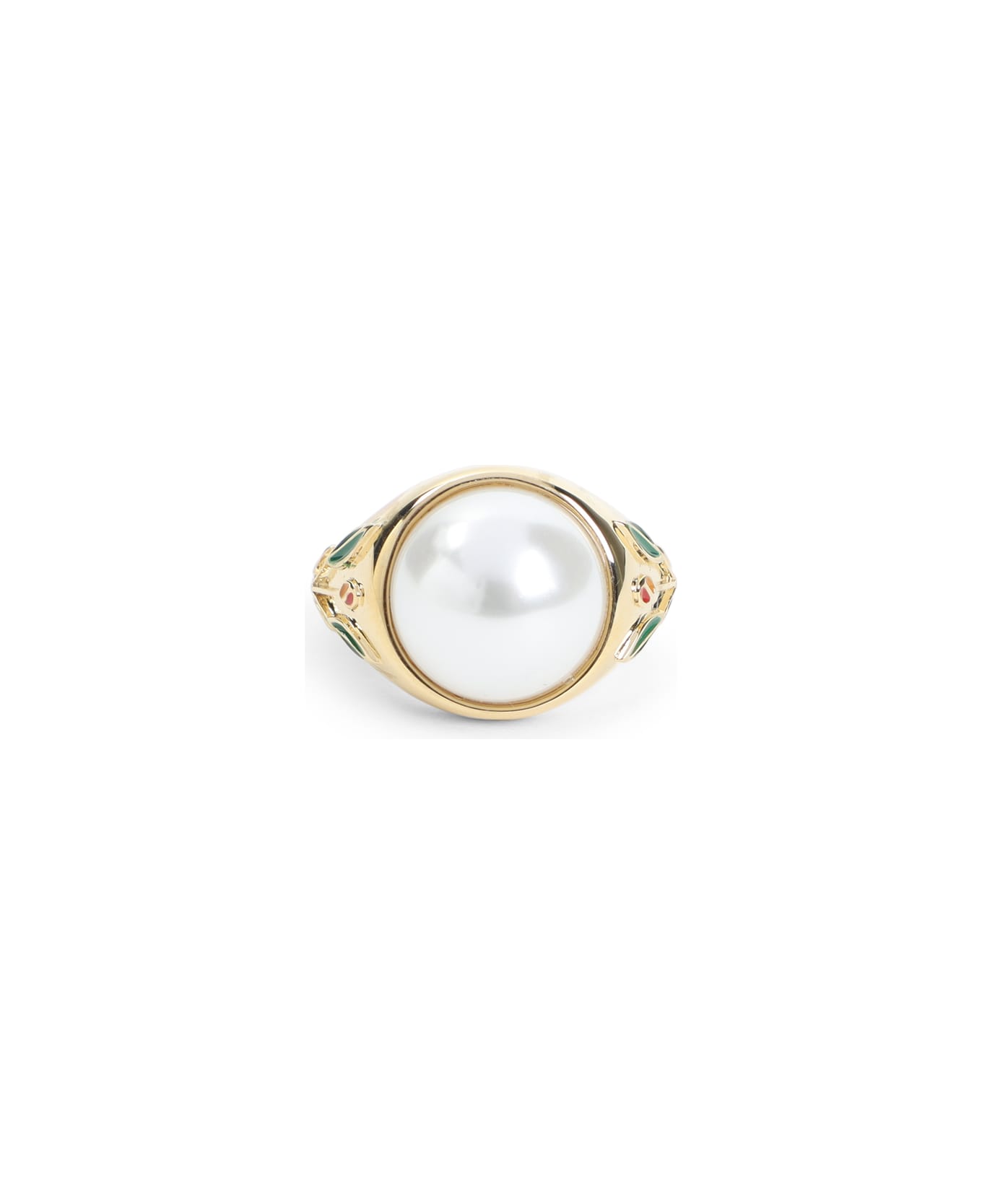 Casablanca Pearl Signet Ring - Gold Pearl