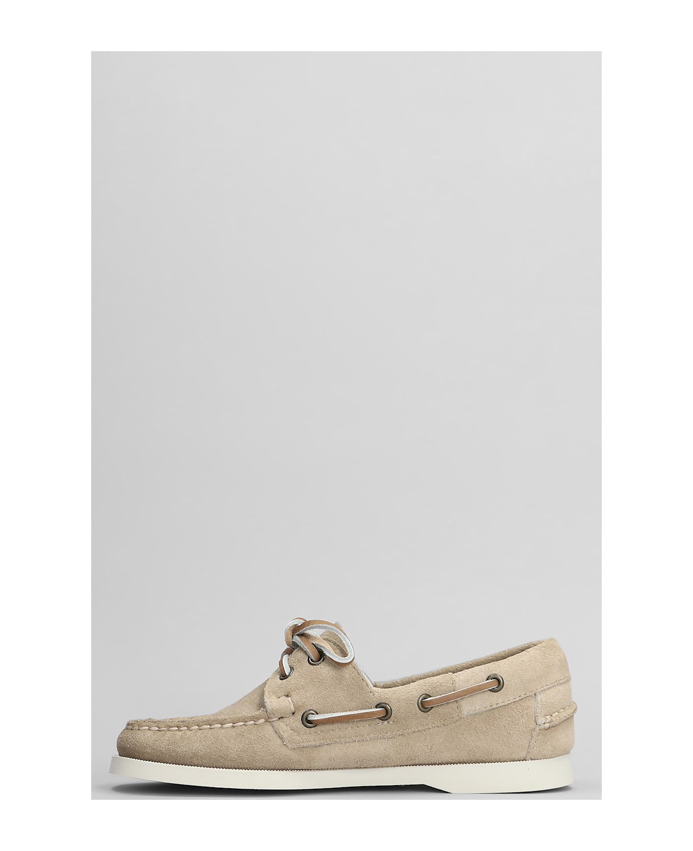 Sebago Portland Flesh Out Loafers In Taupe Suede - taupe