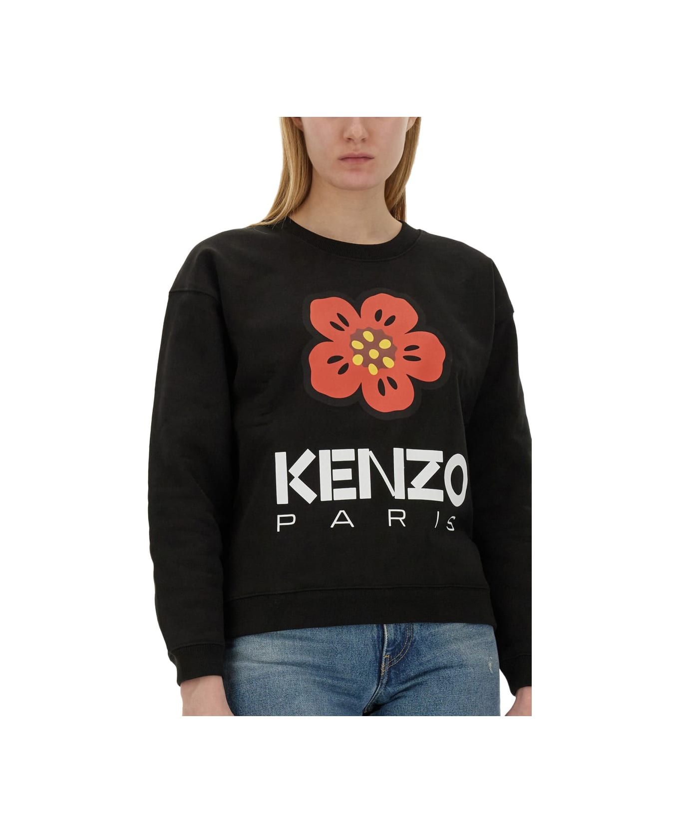 Kenzo Boke Flower Sweatshirt - BLACK