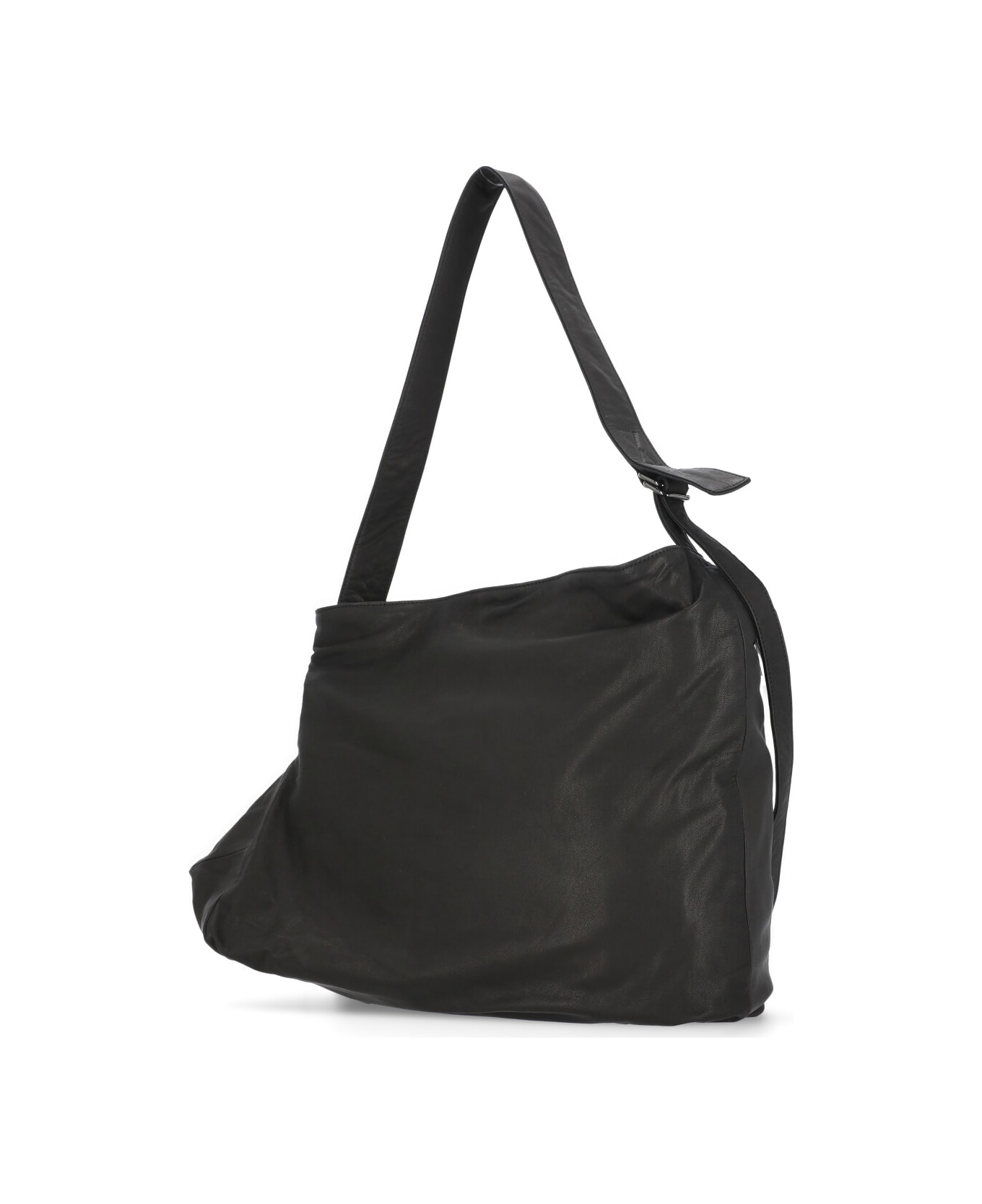 Discord Yohji Yamamoto Leather Shoulder Bag - Black