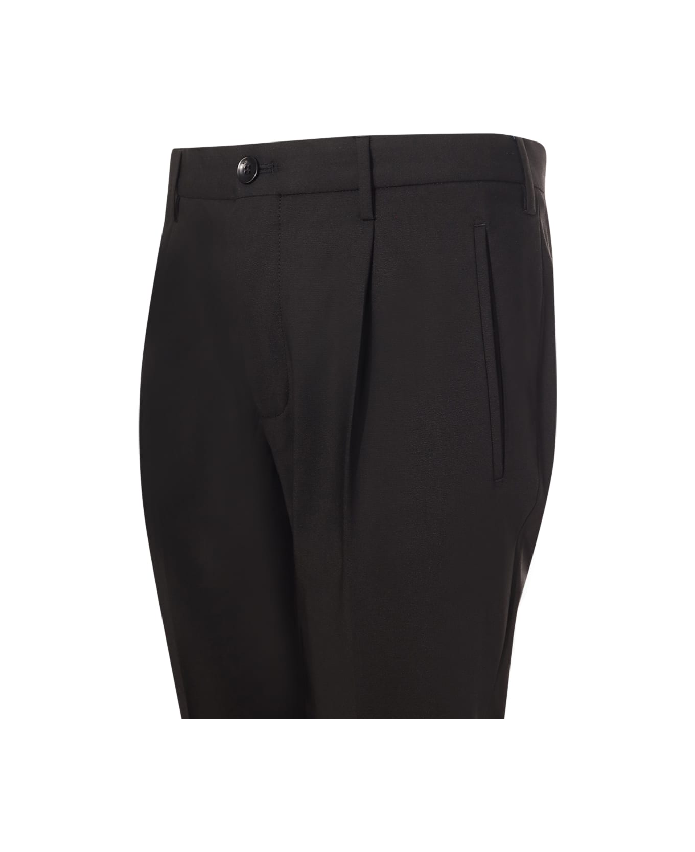 Incotex Trousers With Pleats - Black ボトムス