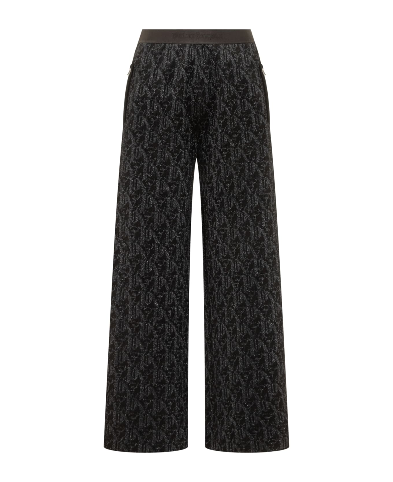 Palm Angels Monogram Jord Knit Wide Trousers - BLACK ボトムス