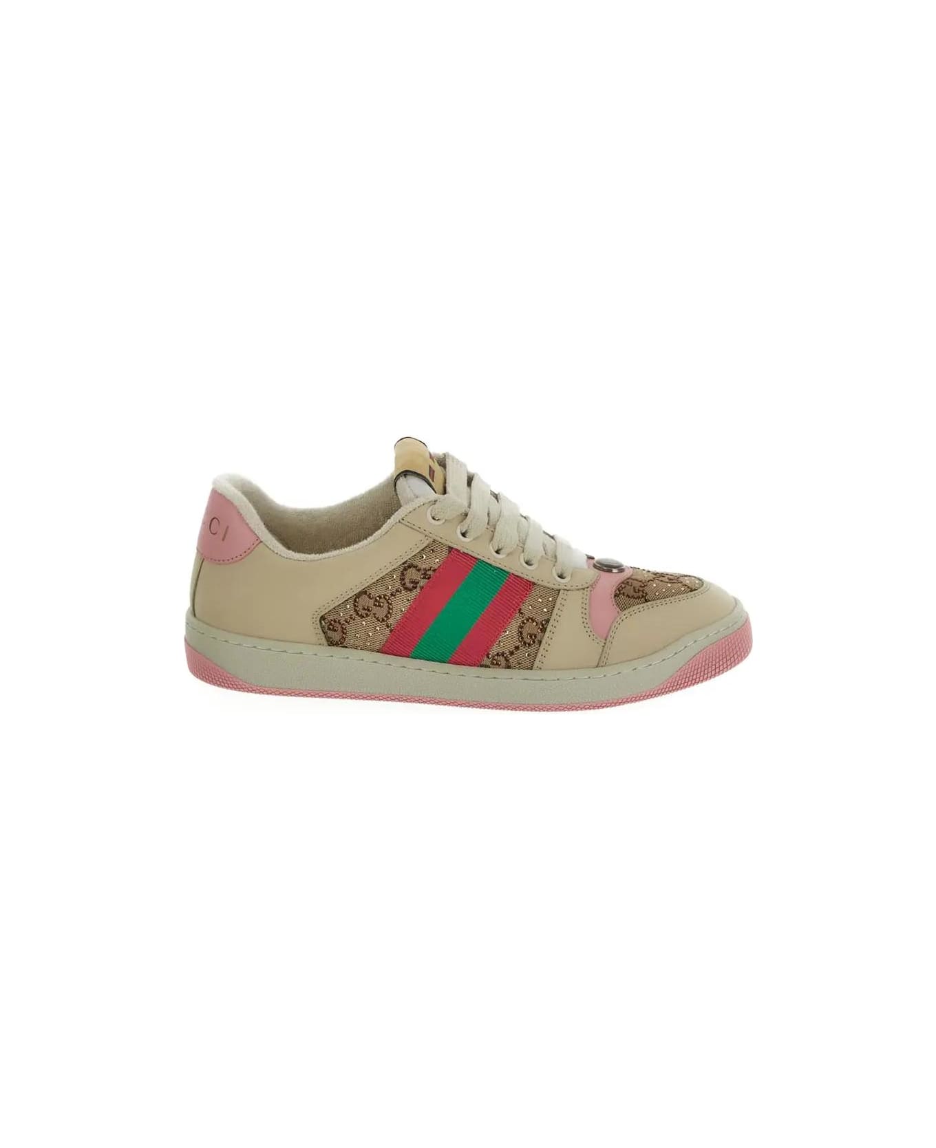 Gucci Gg Canvas Sneakers - Pink