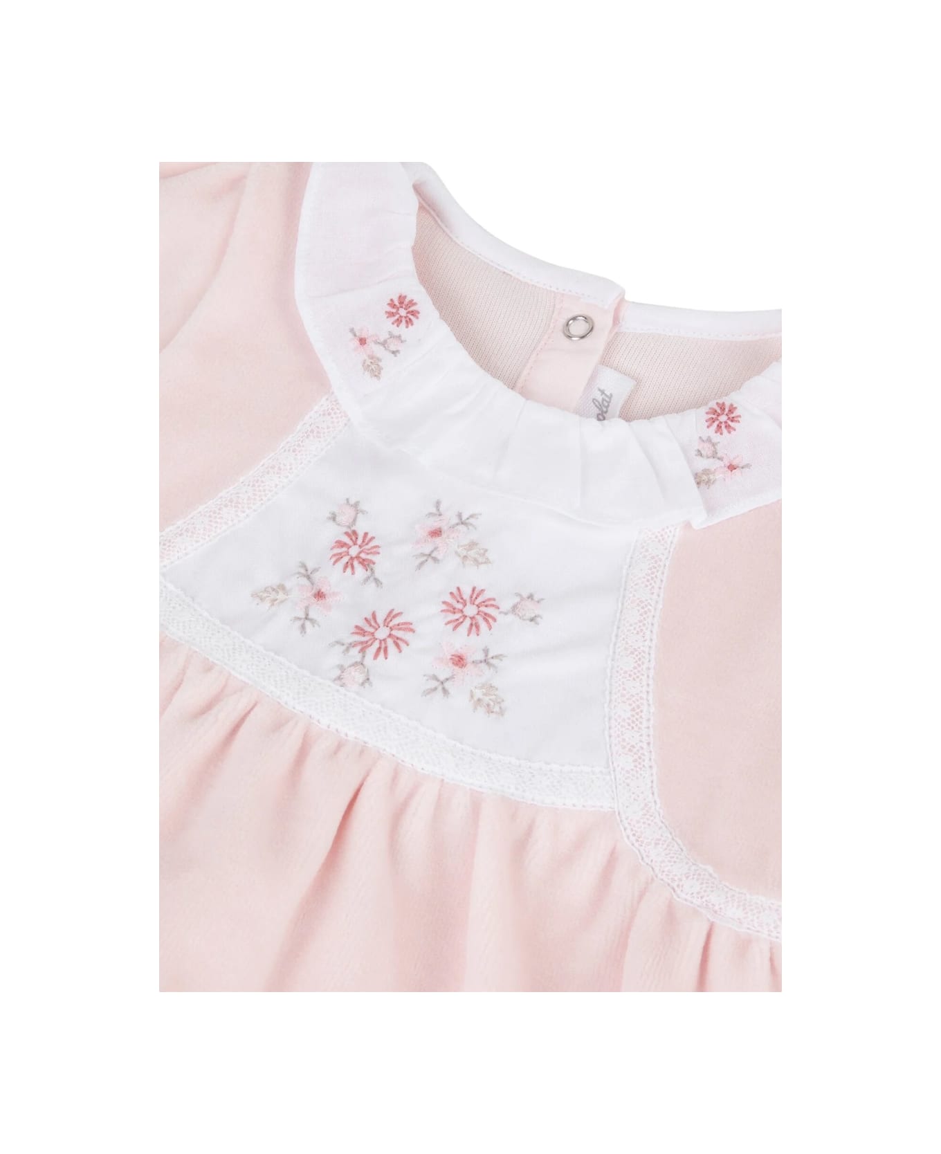 Tartine et Chocolat Flower Collar Romper - PINK