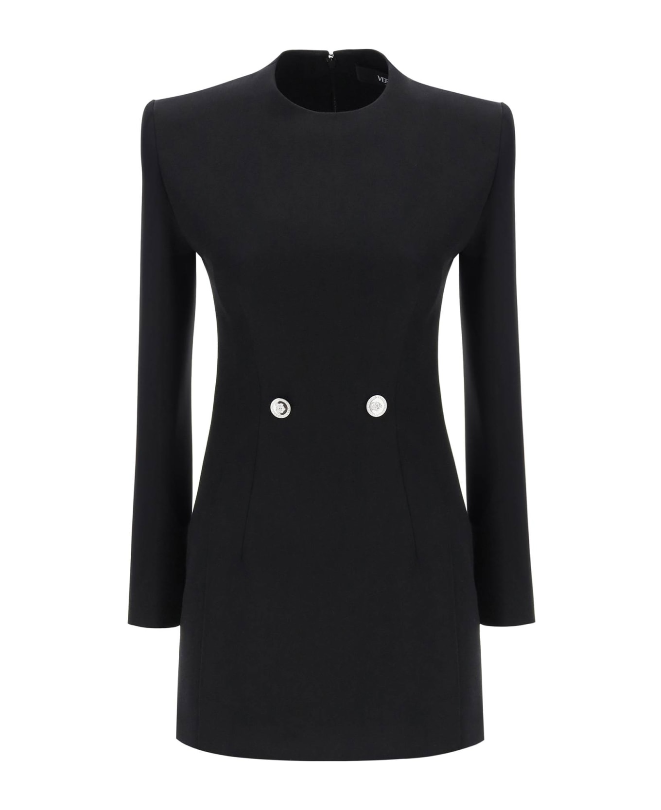 Versace Hourglass Dress - Black コート