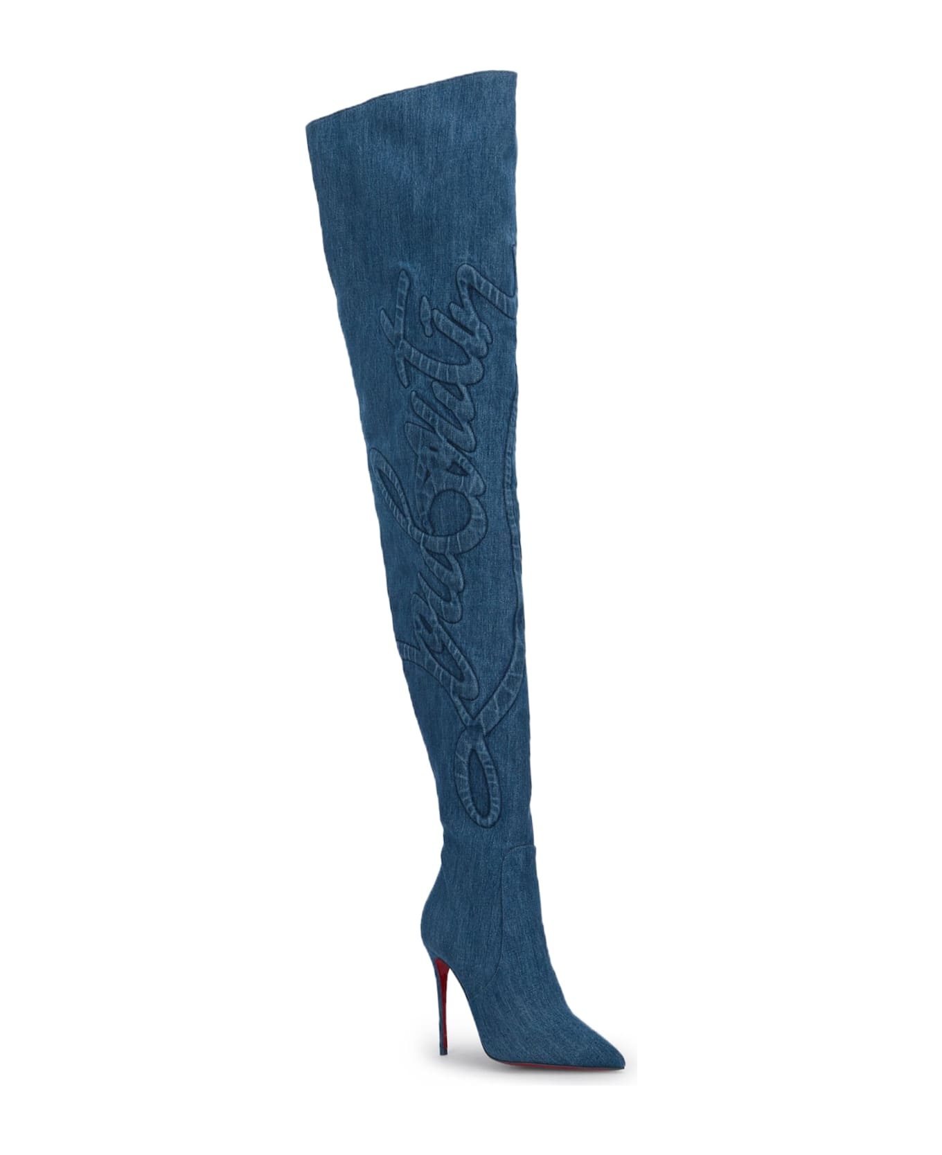 Christian Louboutin Kate Botta Alta Loubijeans 100 Toile Denim - BRUTBLUE