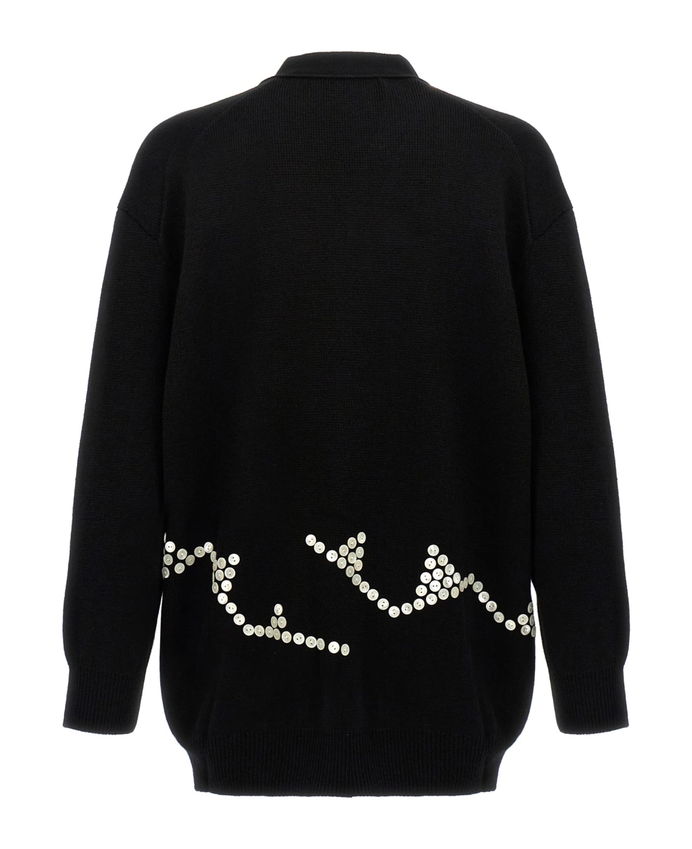 Comme Des Garçons Homme Plus Button Detail Sweater - Black  