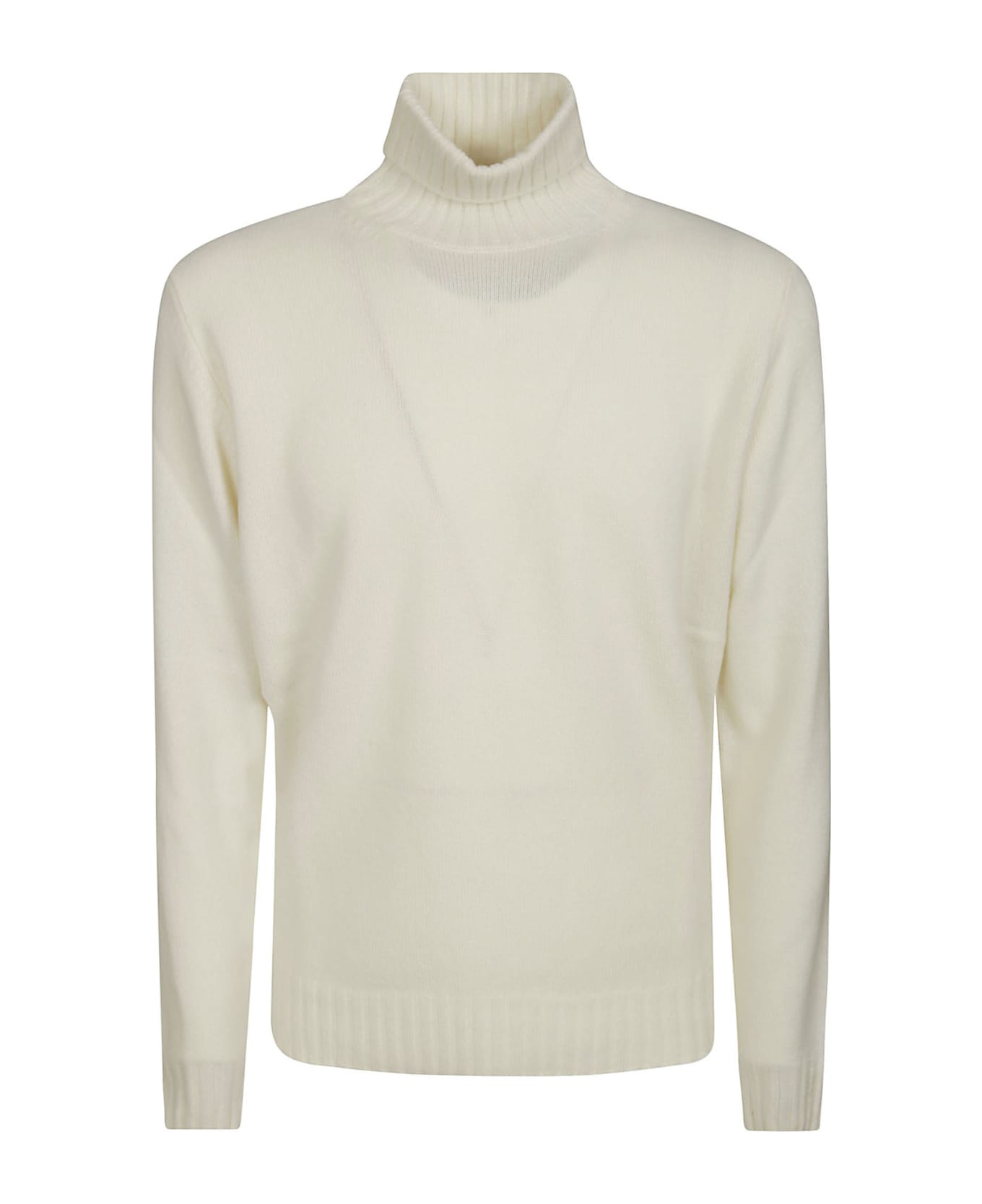 Filippo De Laurentiis Turtleneck Wool Cashmere - Optical White