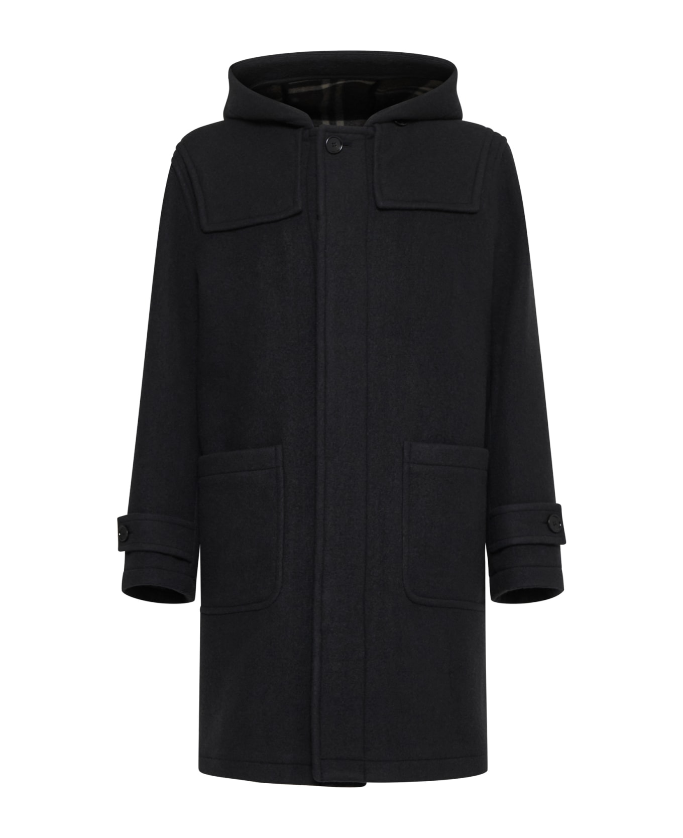 Burberry Es24-mw-tec-6.4.070 - Black /snug ip check コート