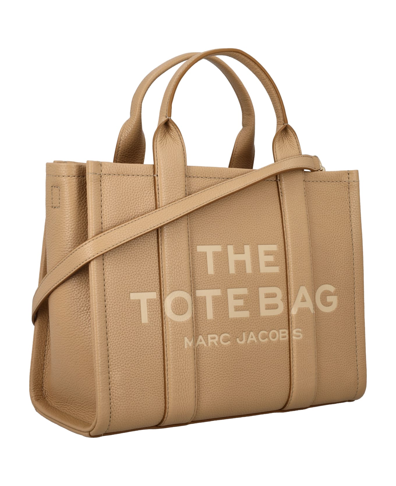 Marc Jacobs The Leather Medium Tote Bag - CAMEL