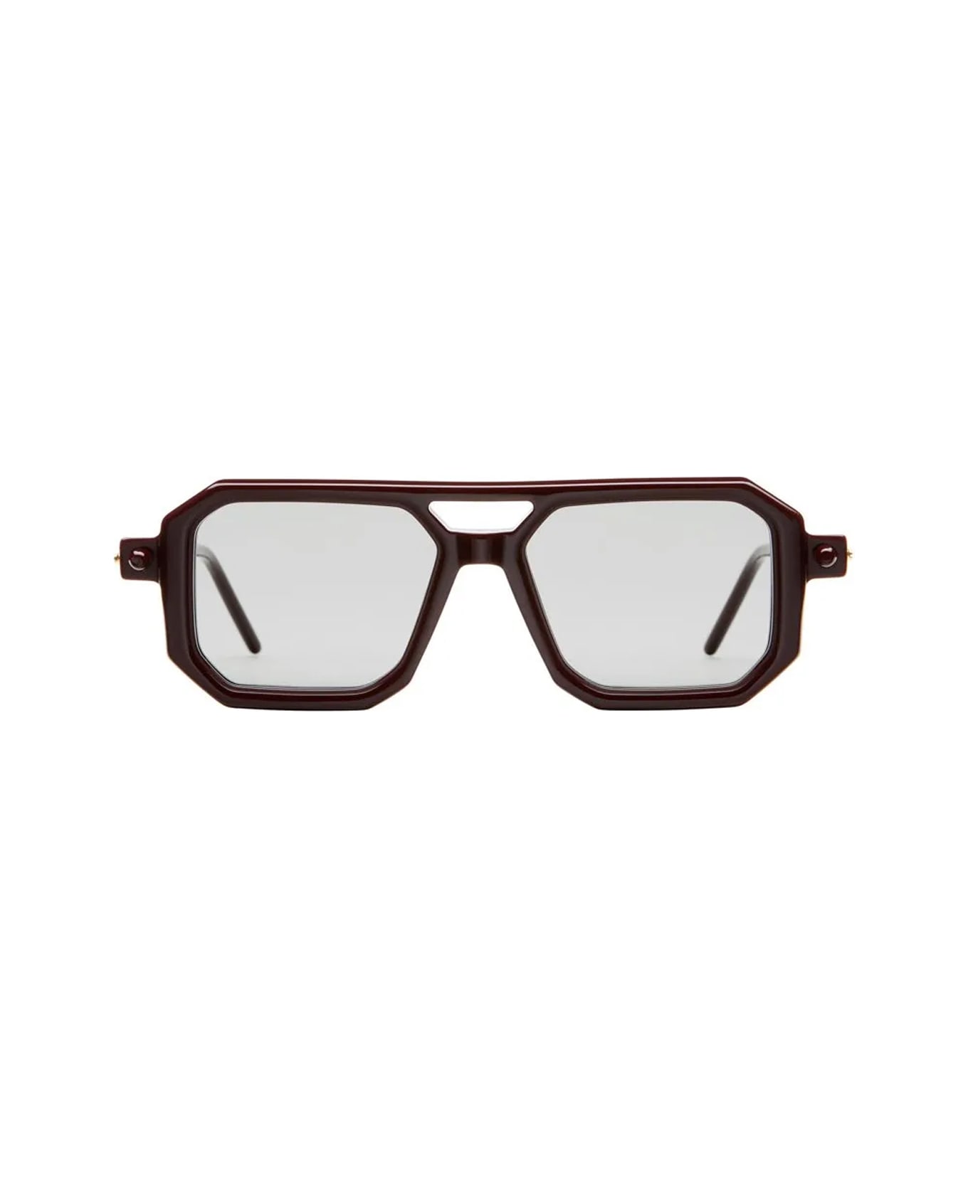 Kuboraum Maske P8 Dr Dark Red/ Ivory Glasses - Rosso