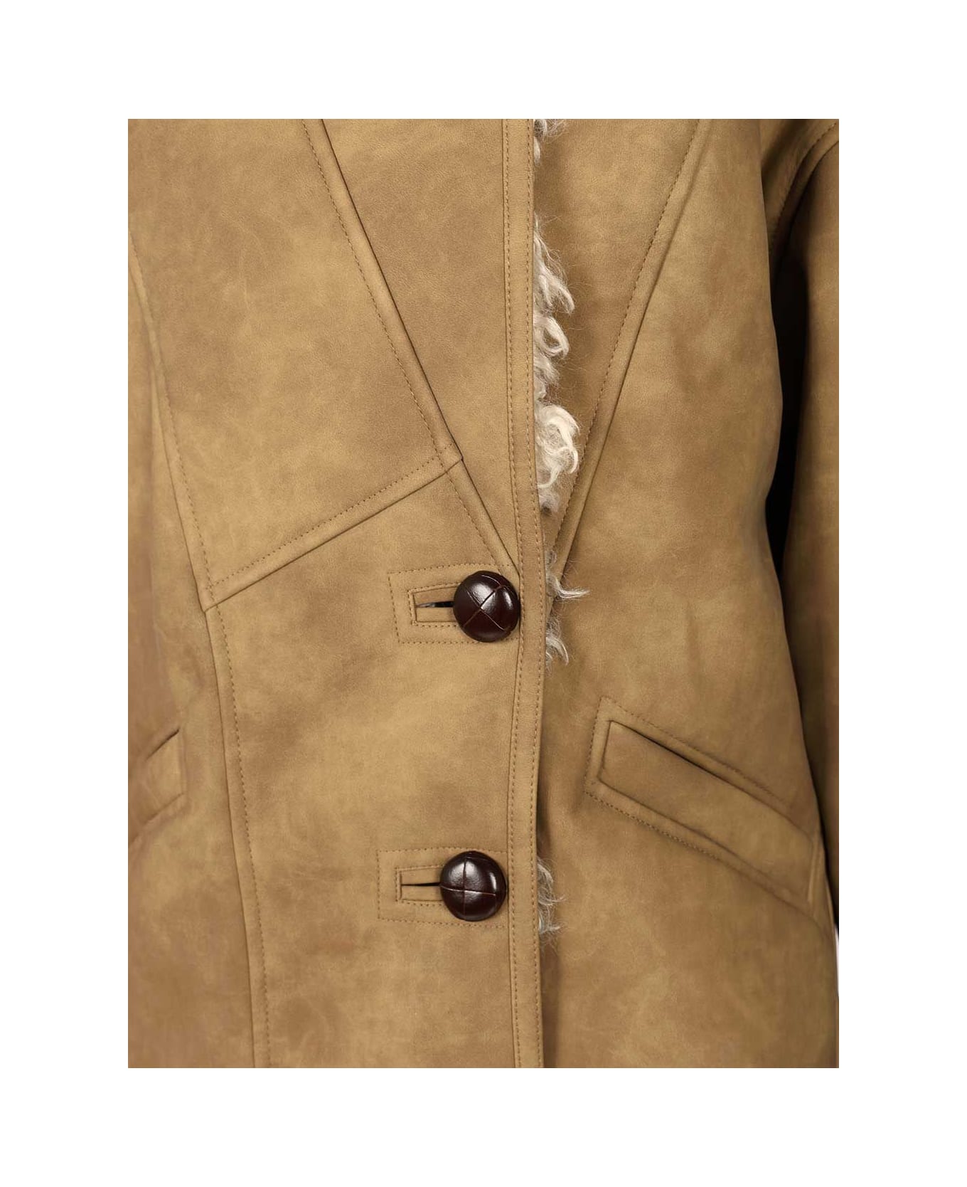 Marant Étoile 'clea' Coat - Beige