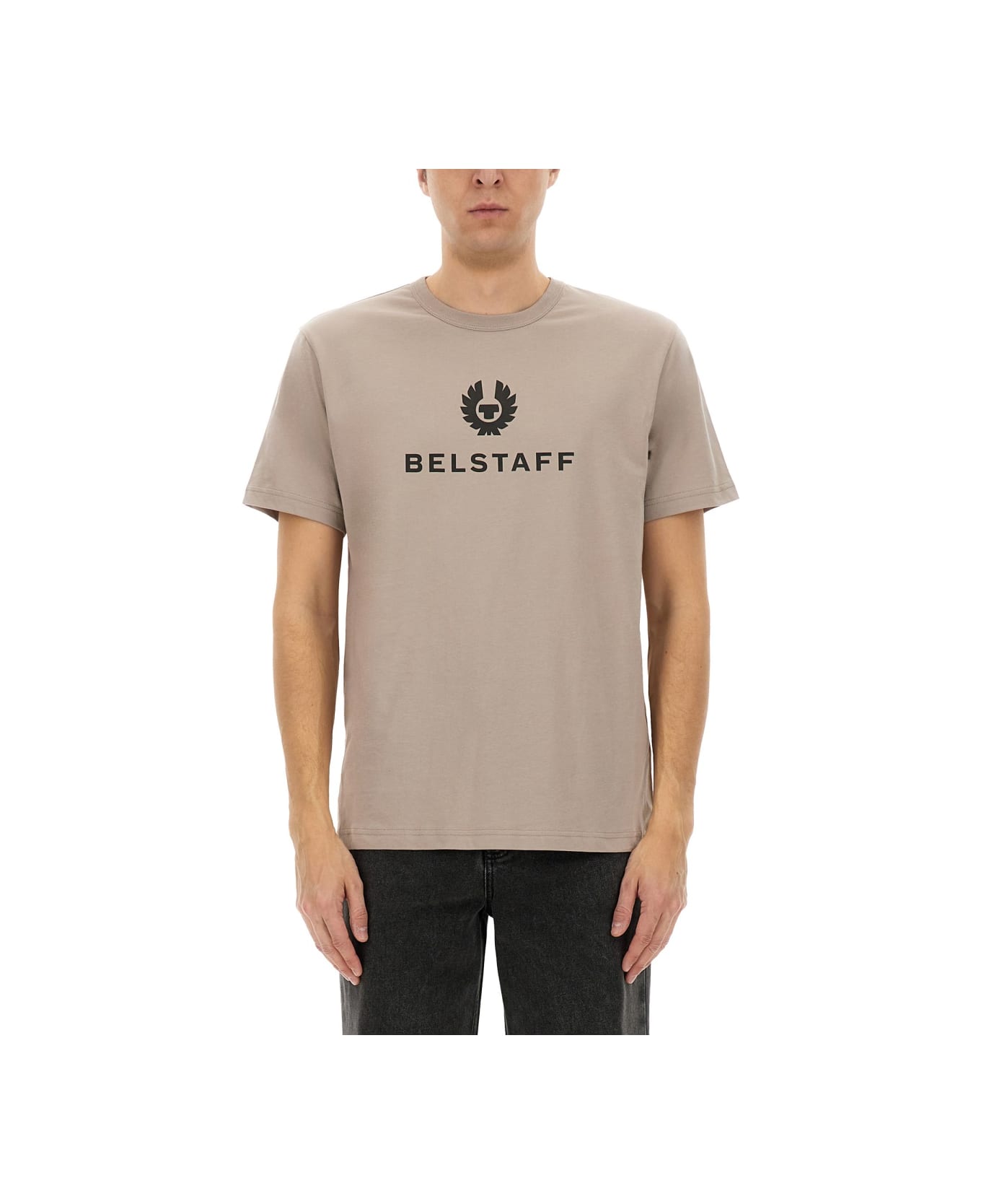Belstaff T-shirt With Logo - NUDE