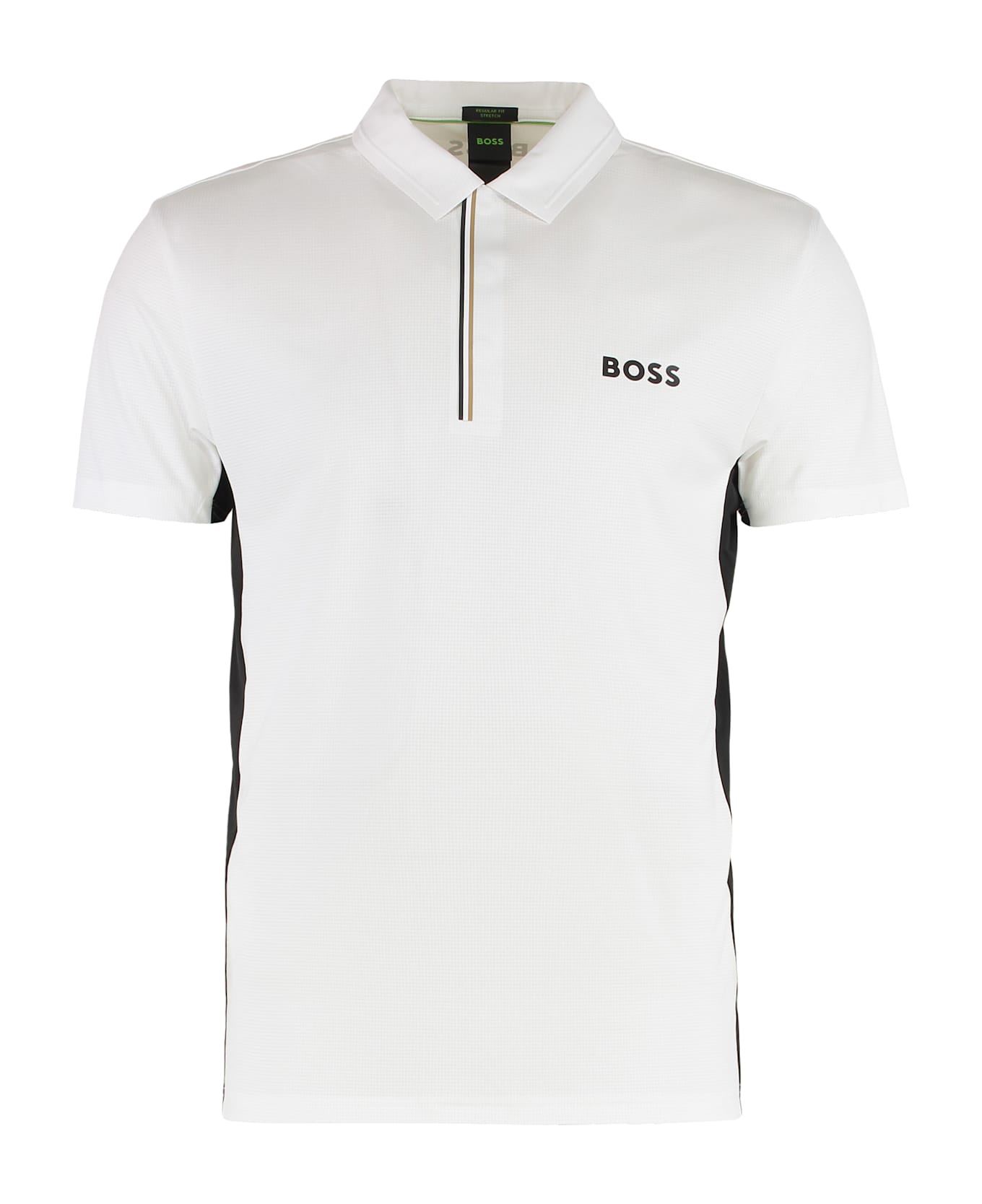 Hugo Boss Technical Fabric Polo Shirt - White