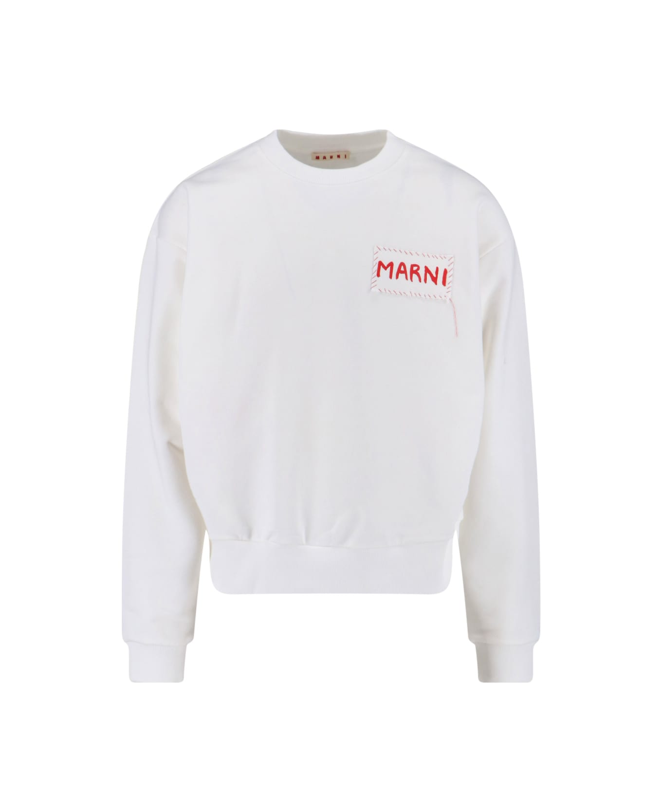 Marni Logo Sweatshirt - NATURAL WHITE