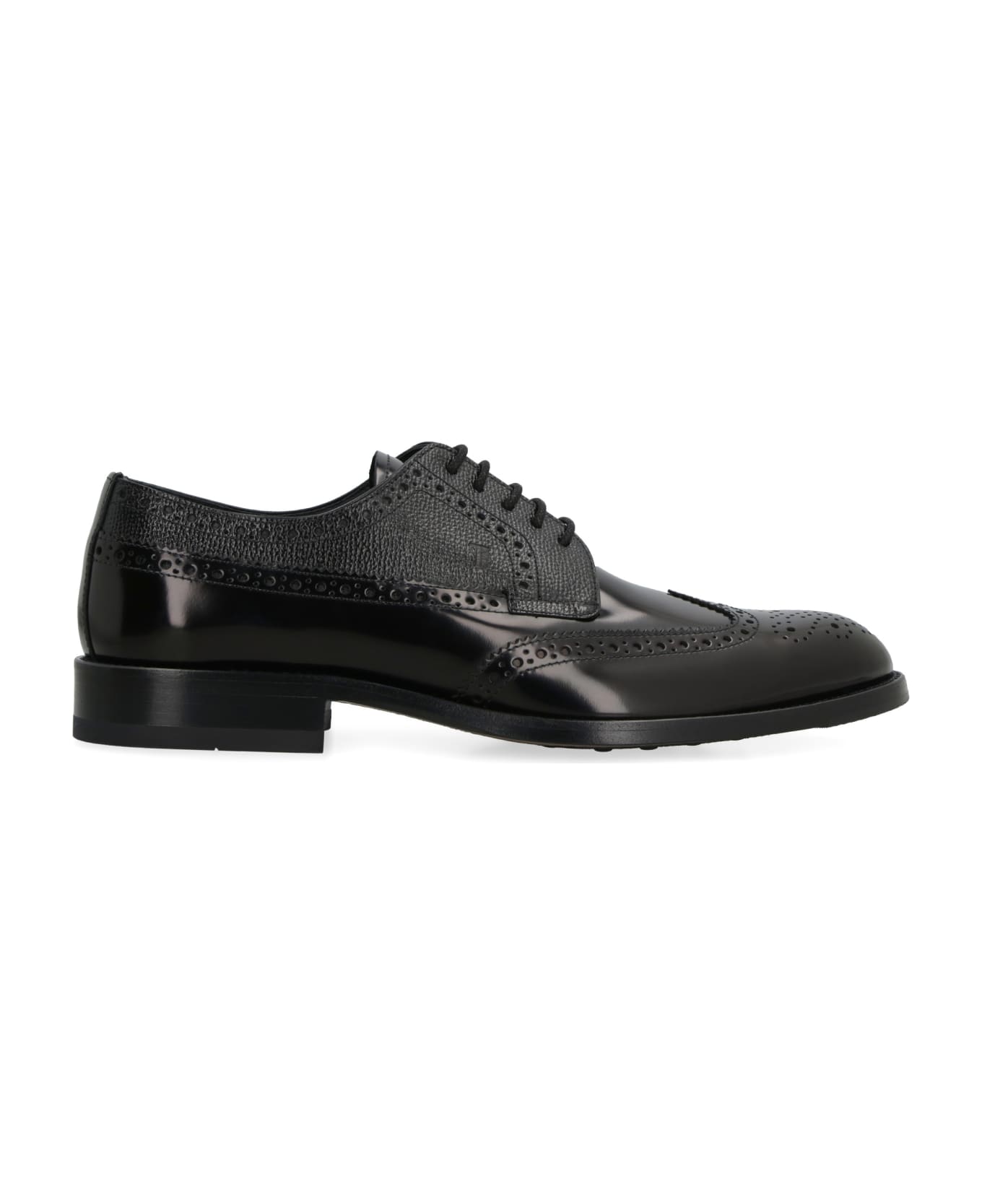 Tod's Leather Lace-up Shoes - black