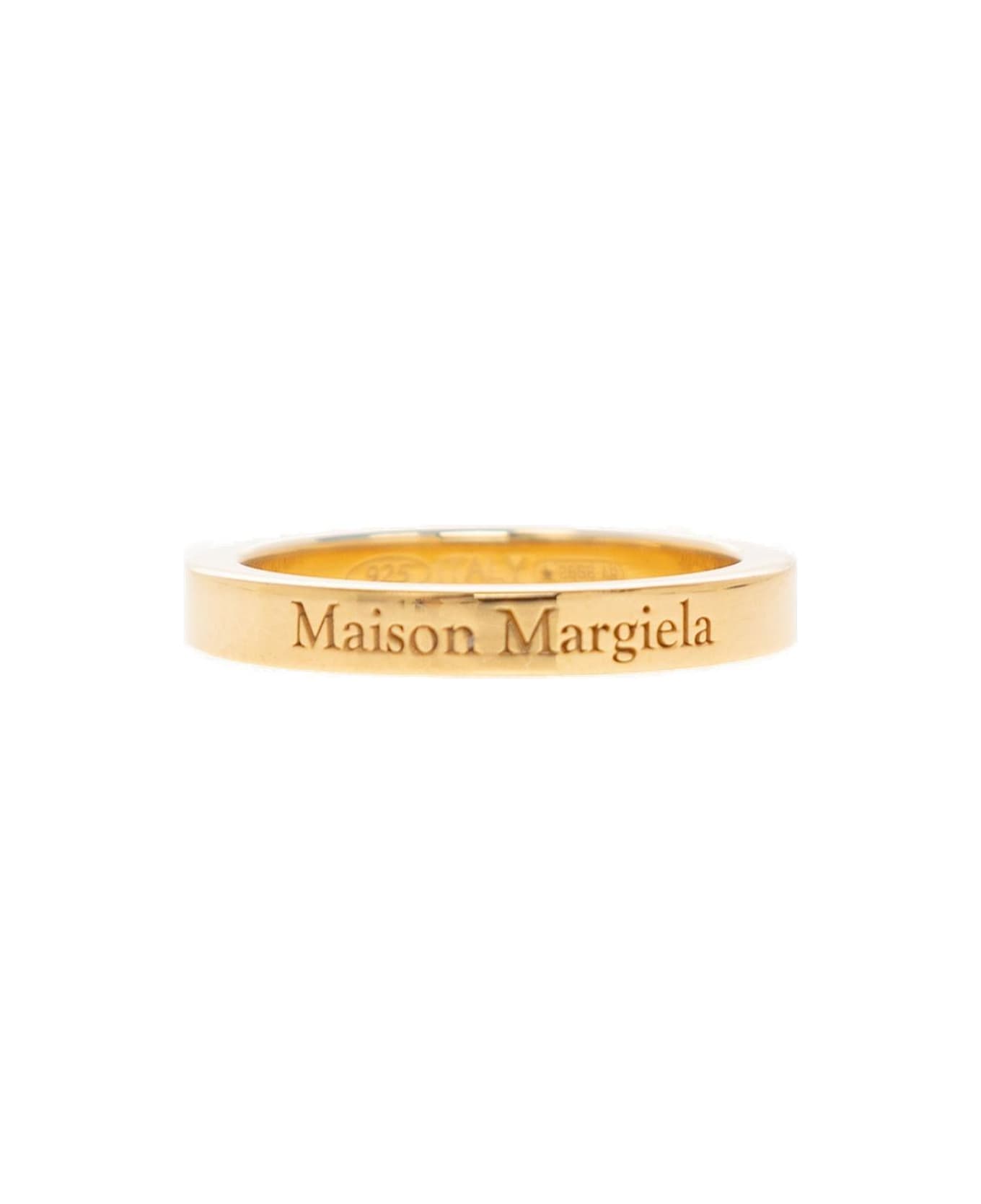 Maison Margiela Logo Engraved Ring - YELLOW