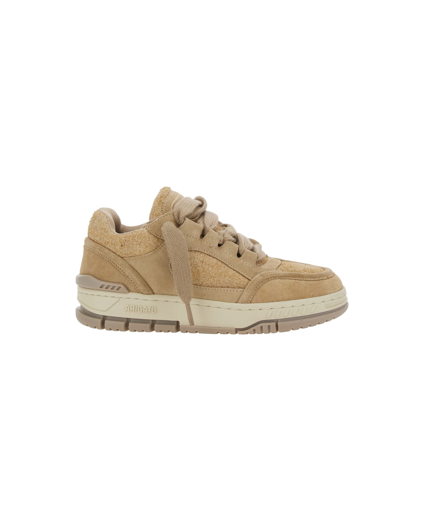 Axel Arigato 
area Lo
 Beige Low Top Sneakers With Logo Patch On The Tongue And Chunky Sole In Leather Blend Woman - Beige