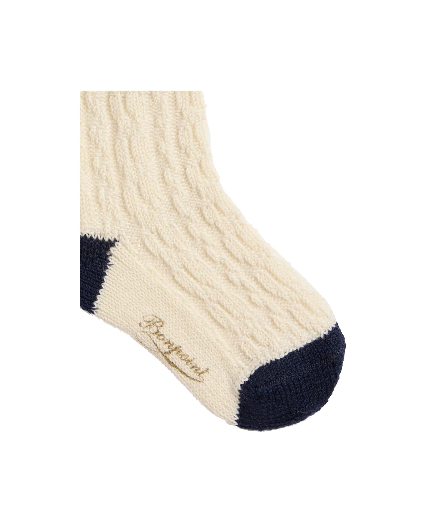 Bonpoint Socks With Logo - WHITE アンダーウェア