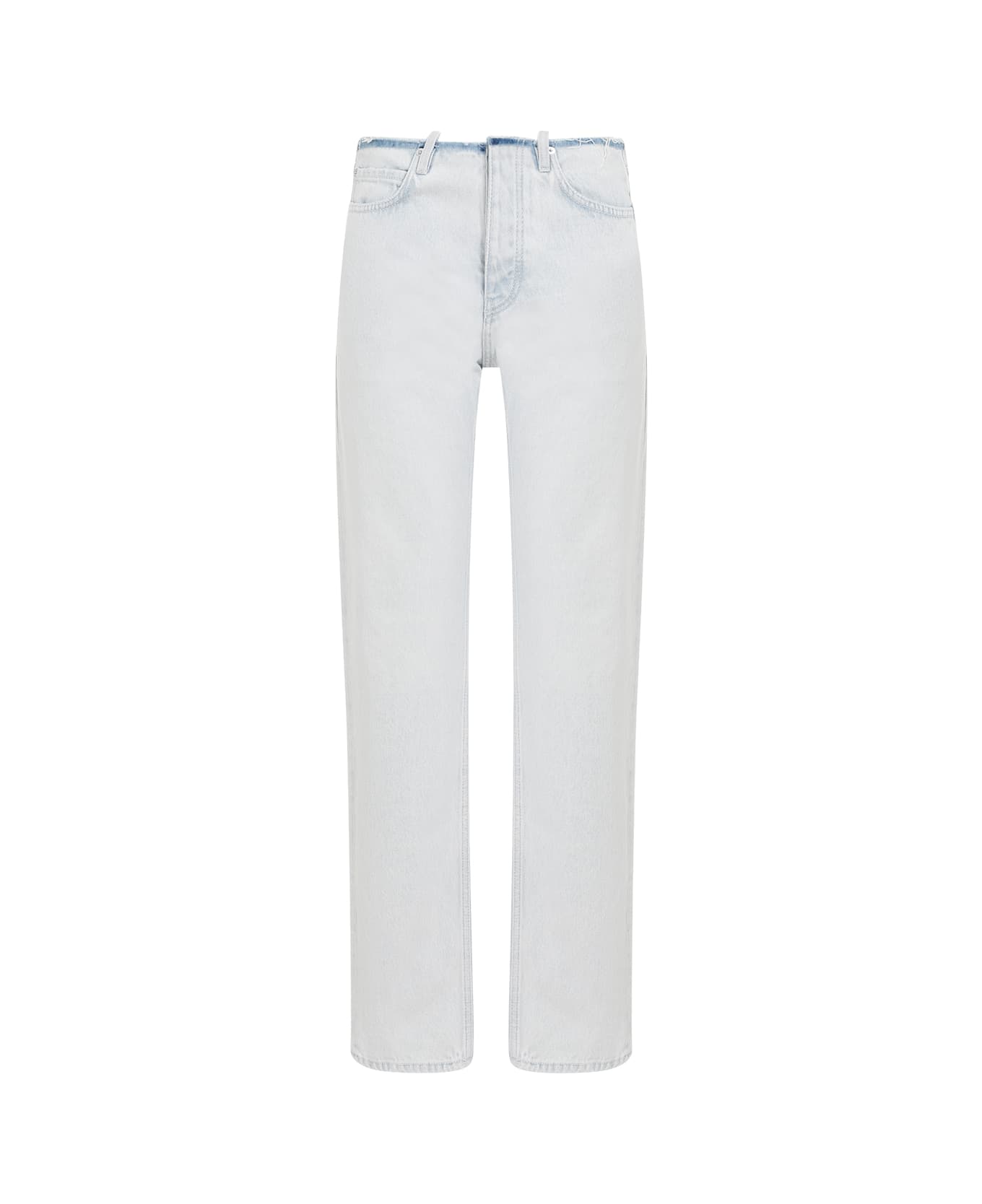 Balenciaga Cut Off Waistband Jeans - Heavy Bleached Blue