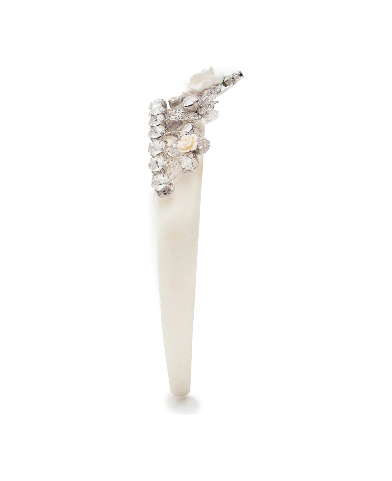 Dolce & Gabbana Headband With Jewellery Application - White