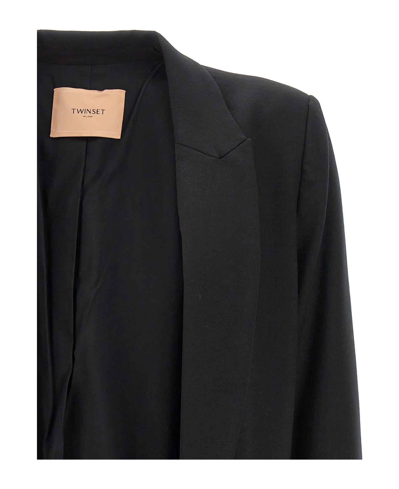 TwinSet Single-breasted Blazer Jacket - Black  
