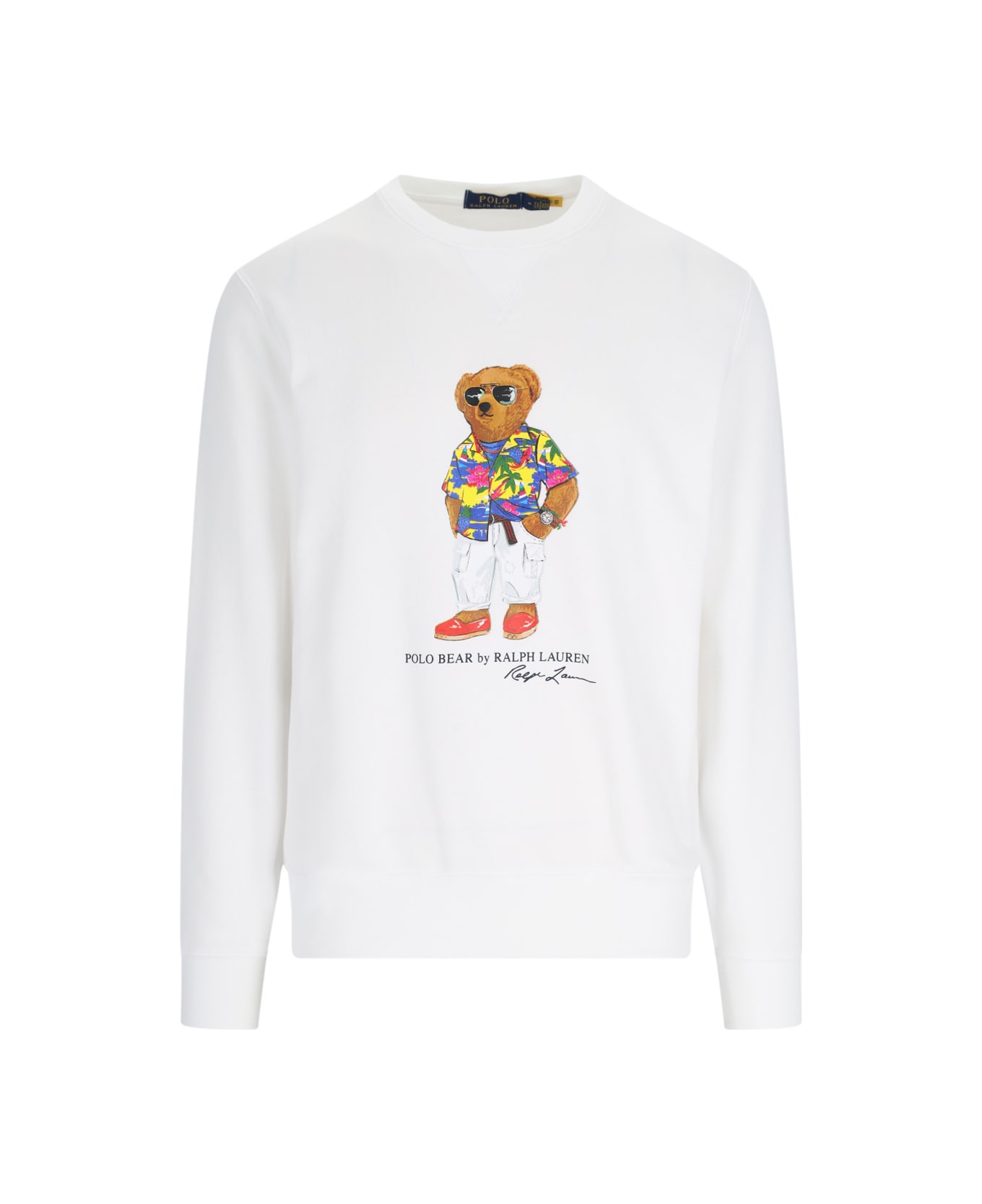 Polo Ralph Lauren 'polo Bear' Crew Neck Sweatshirt - White フリース
