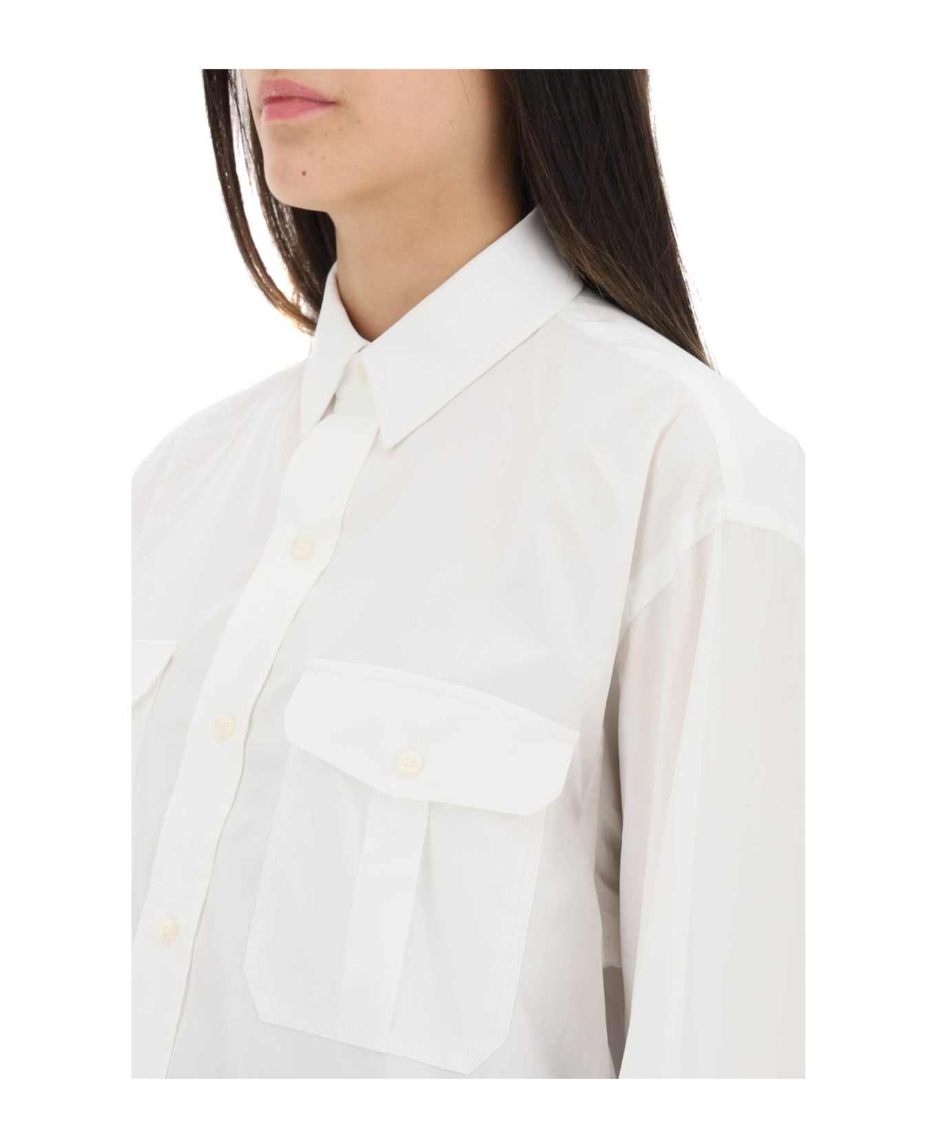 WARDROBE.NYC Oversized Shirt - WHITE (White)