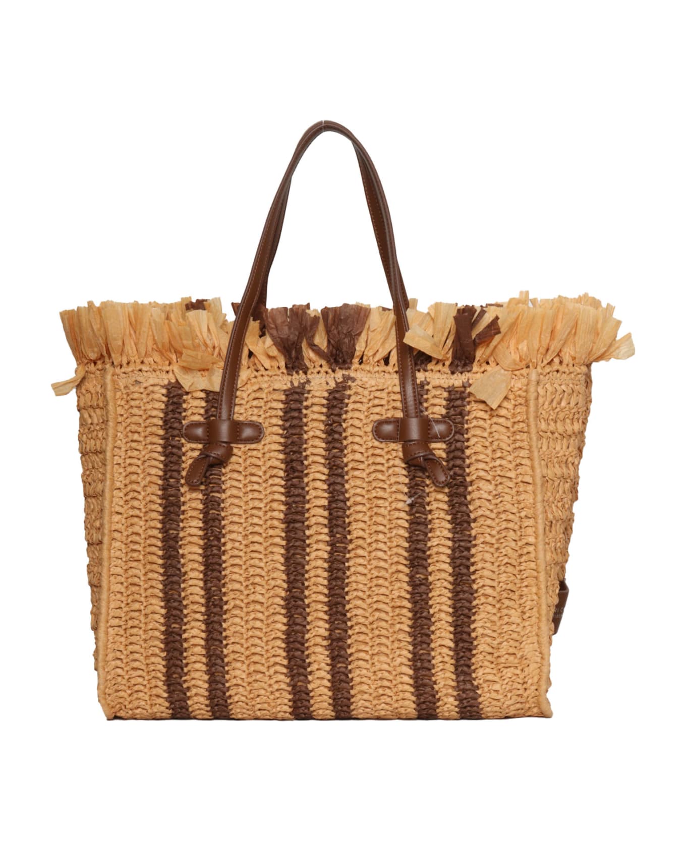 Gianni Chiarini Raffia Shopper - BROWN