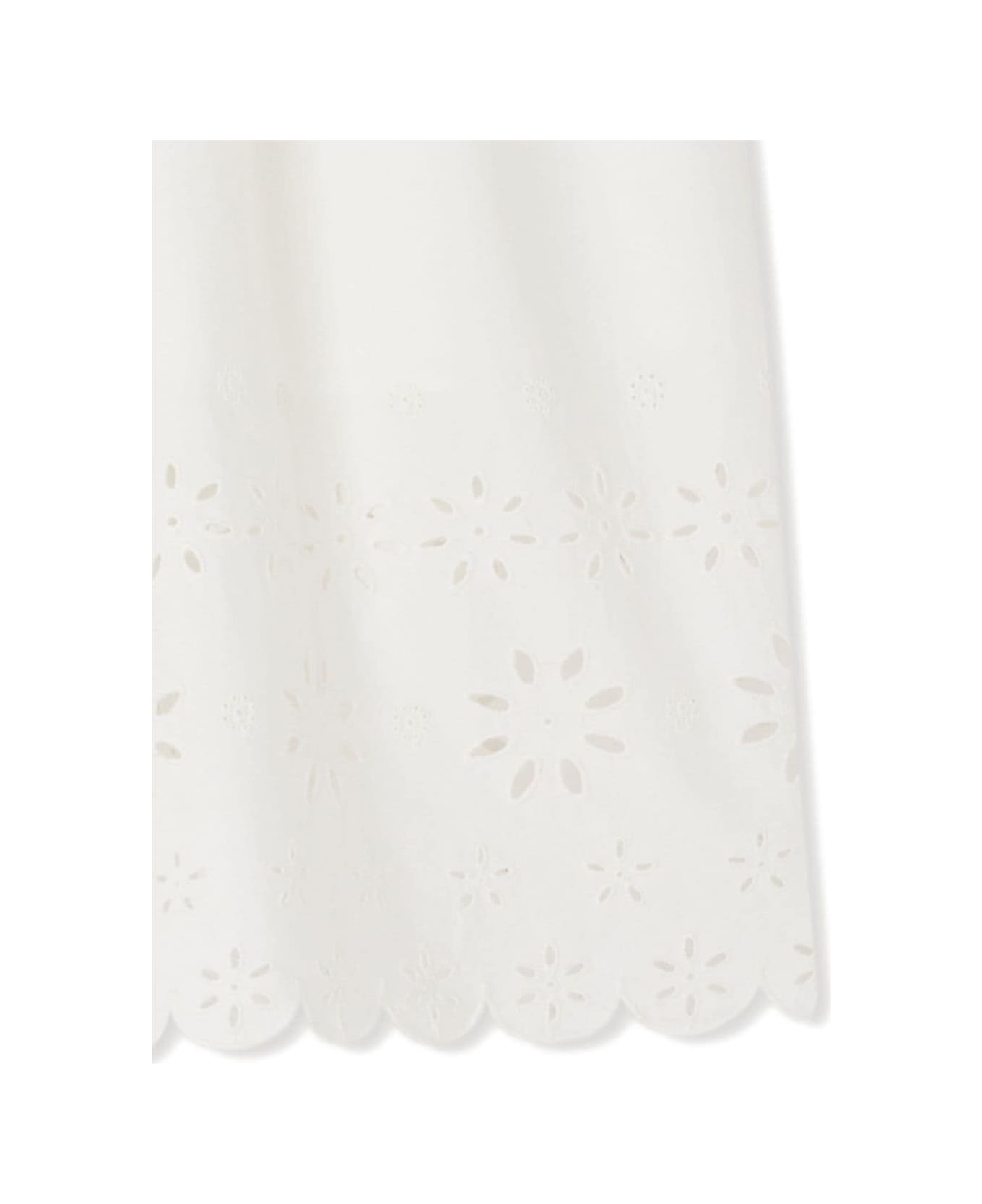 Bonpoint Milk White Flora Skirt - White