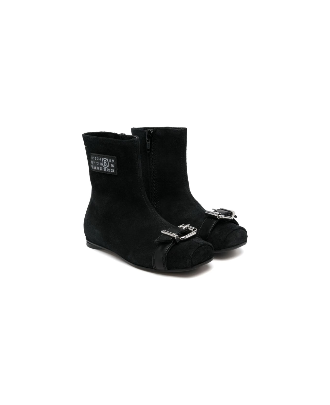 MM6 Maison Margiela Stivali Con Logo - Black