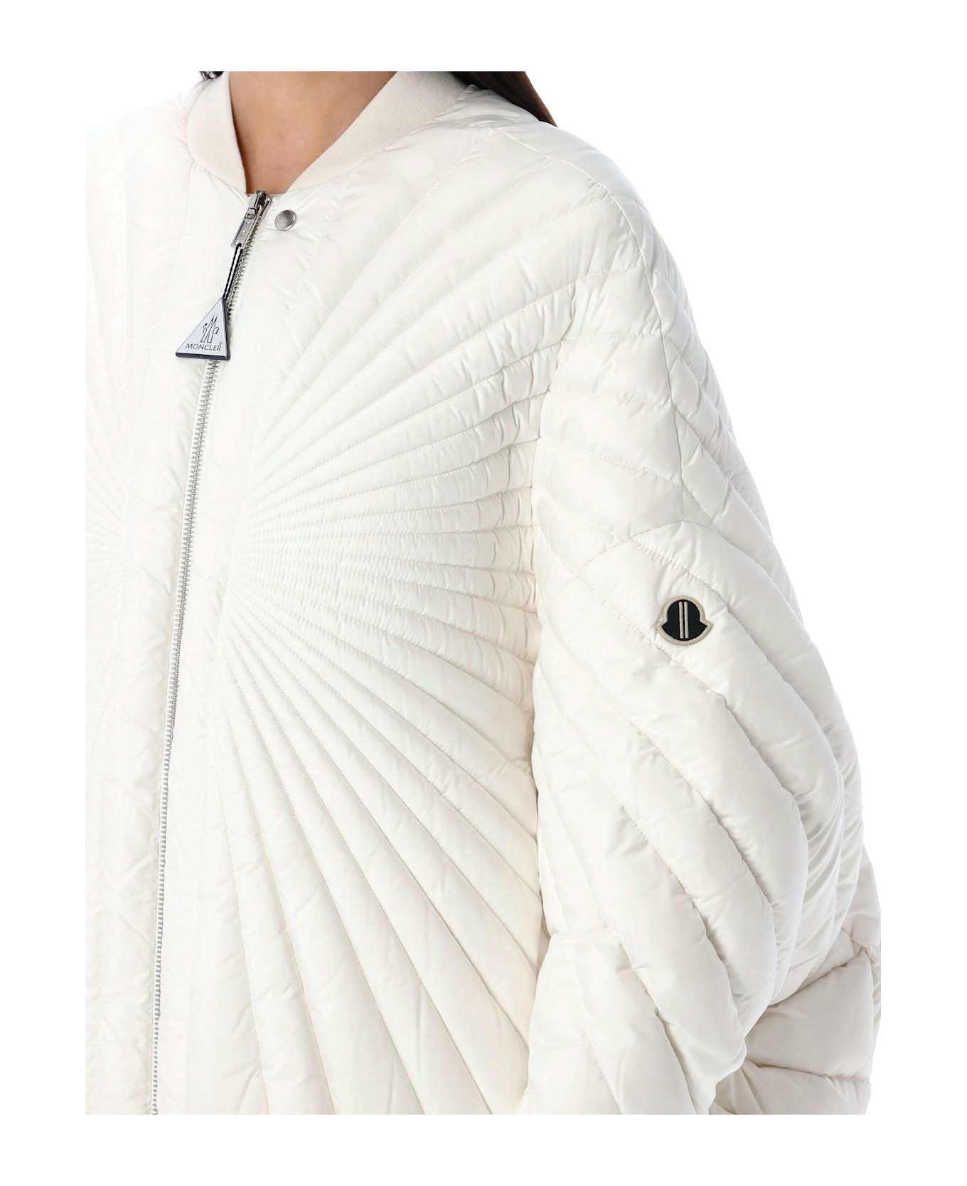 Moncler + Rick Owens Radiance Peter Down Bomber Jacket - WHITE