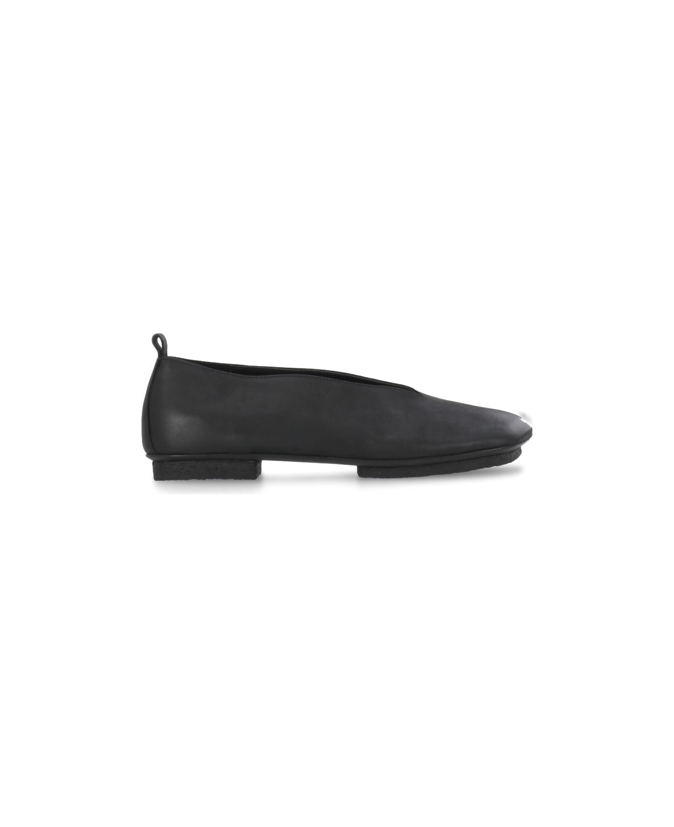 Uma Wang Leather Ballet Shoes - Black