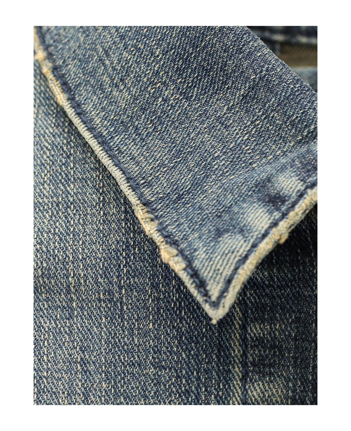 Balenciaga Denim Jacket - BLU VERDE PETROLIO