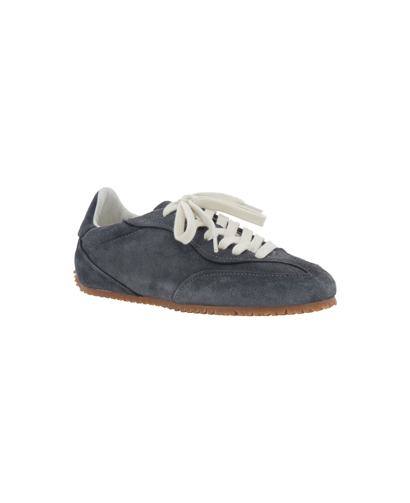 Axel Arigato 'daze Runner' Grey Sneaker With Logo On The Tongue And Grooved Sole In Suede Woman - Grey