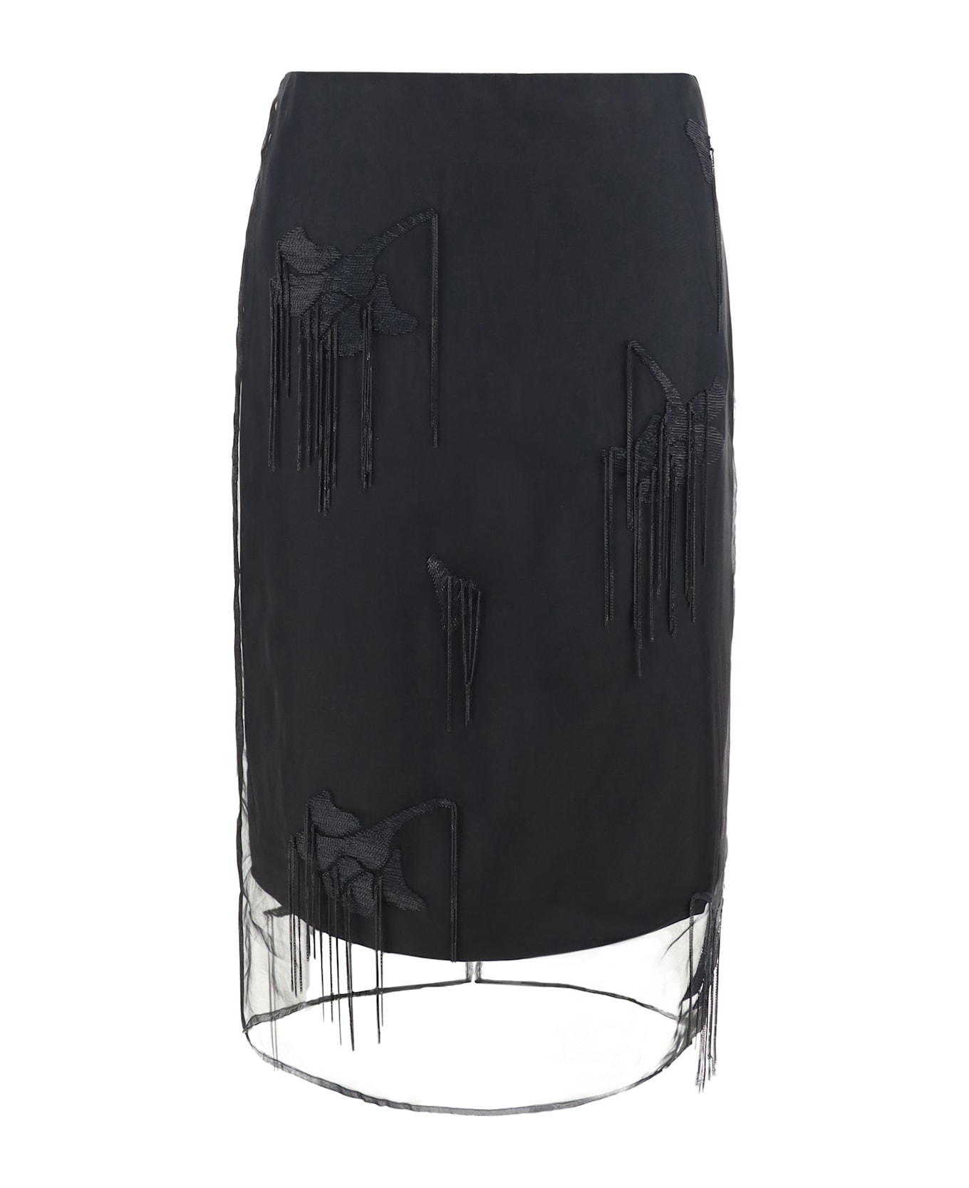 Róhe Tulip Midi Skirt - Black