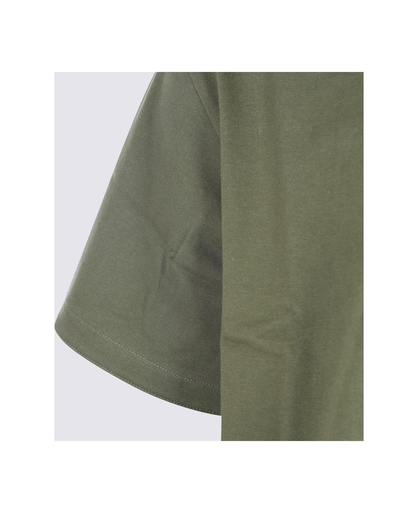 Bottega Veneta Green Cotton T-shirt - PINE GREEN