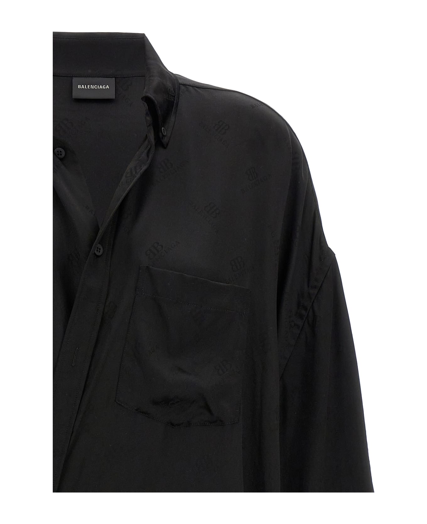 Balenciaga 'wrap' Shirt - Black   シャツ