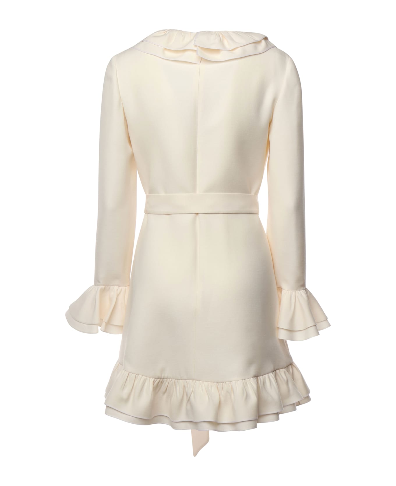 Valentino Garavani Crepe Couture Short Dress - White