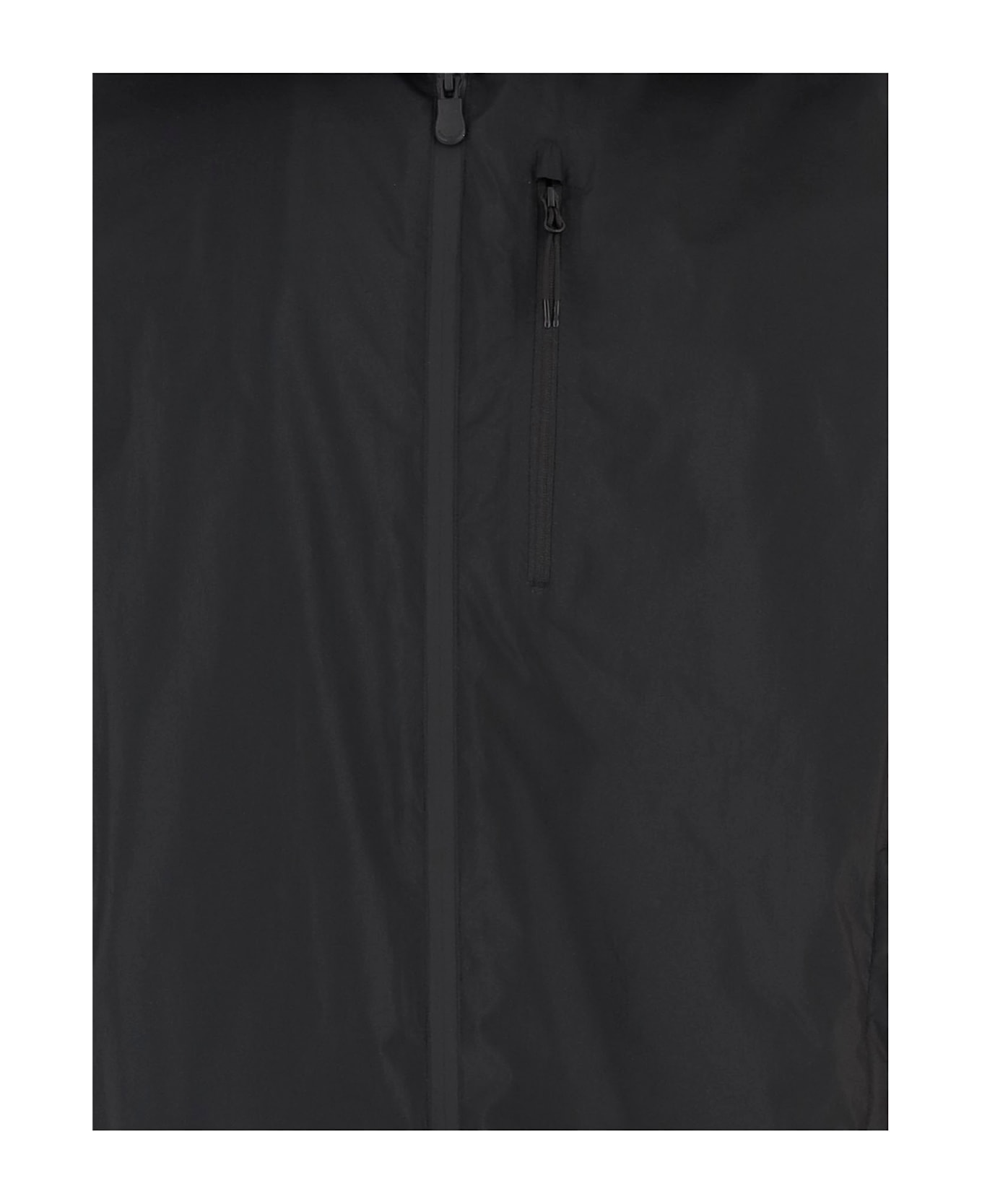 Save the Duck Lightweight Jacket With Hood And Chest Pocket - Black