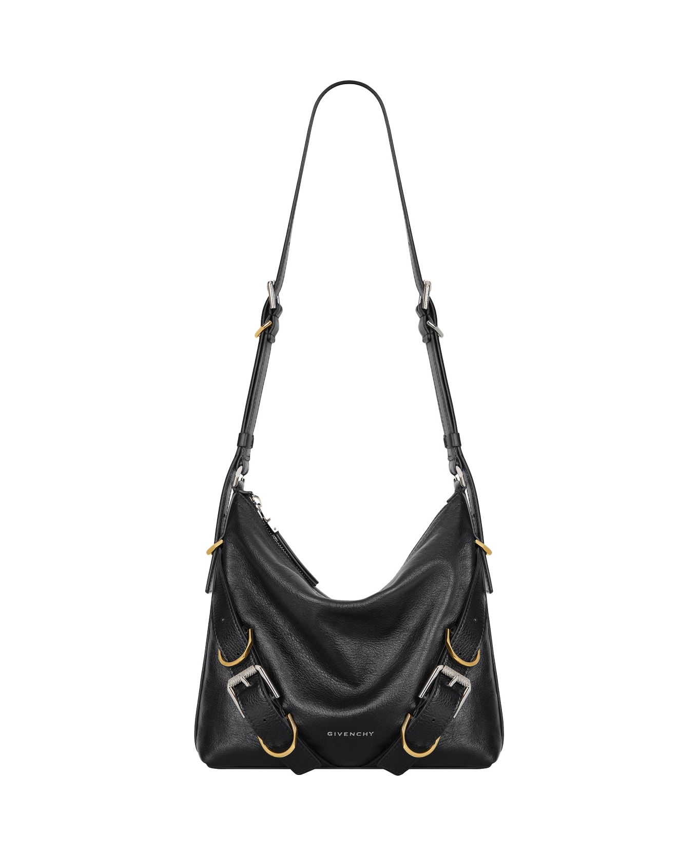 Givenchy Voyou Crossbody Bag In Black Leather - Black