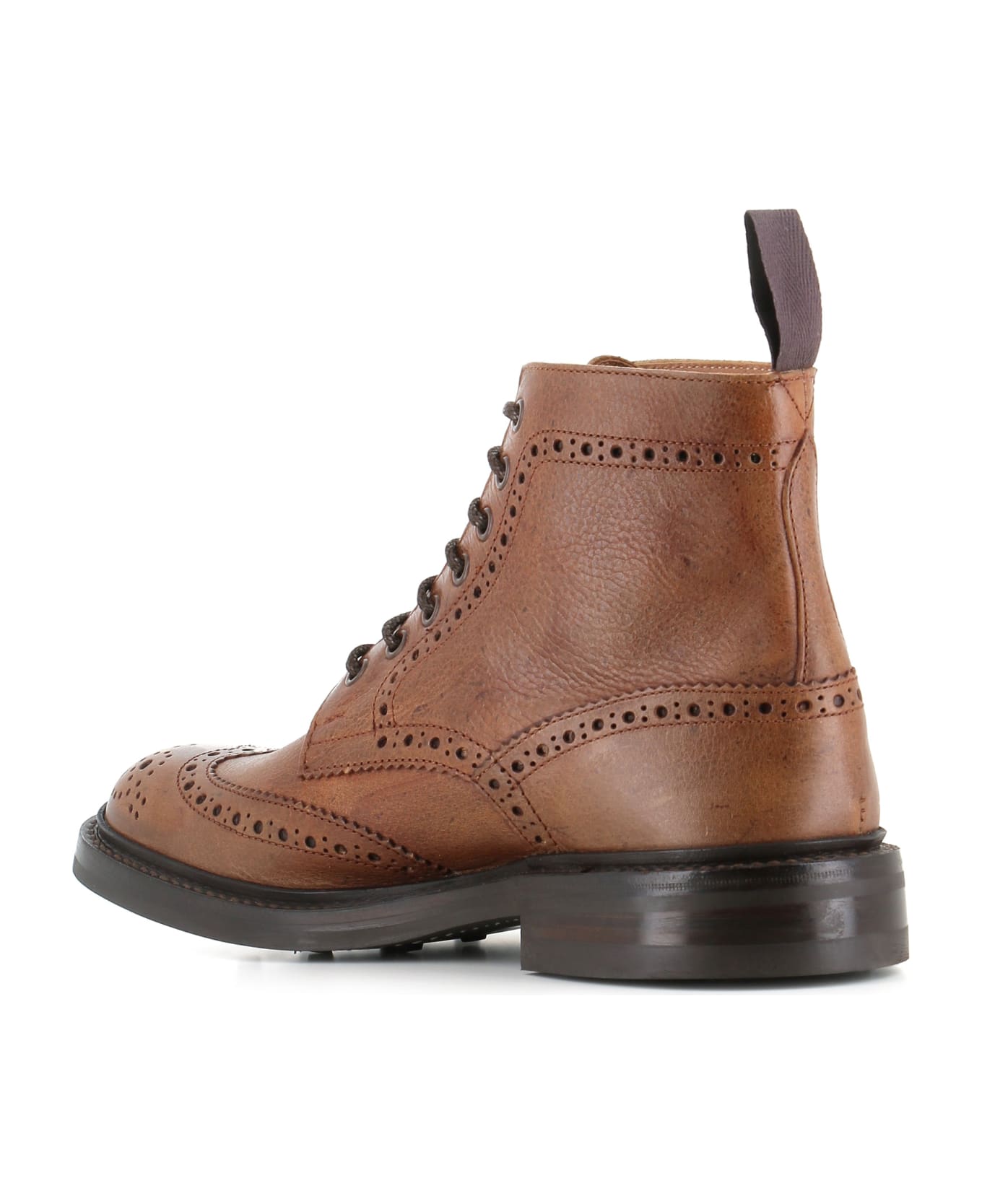 Tricker's Lace-up Boot Stow - Cognac